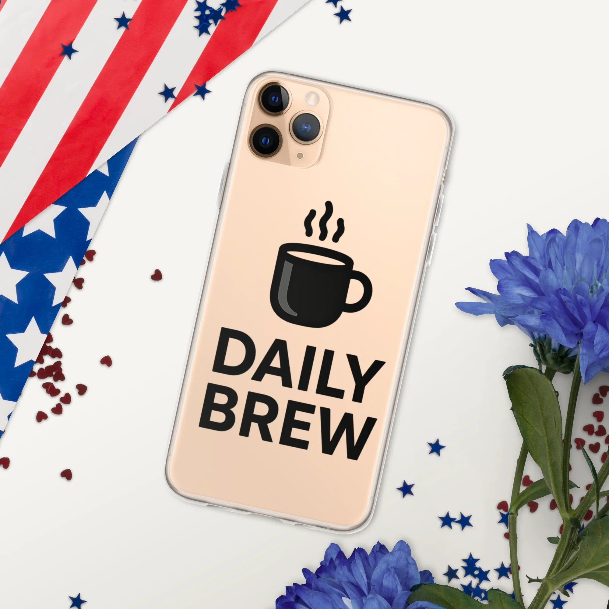 Daily Brew Phone Case – Bold Black Mug Design - RaZits