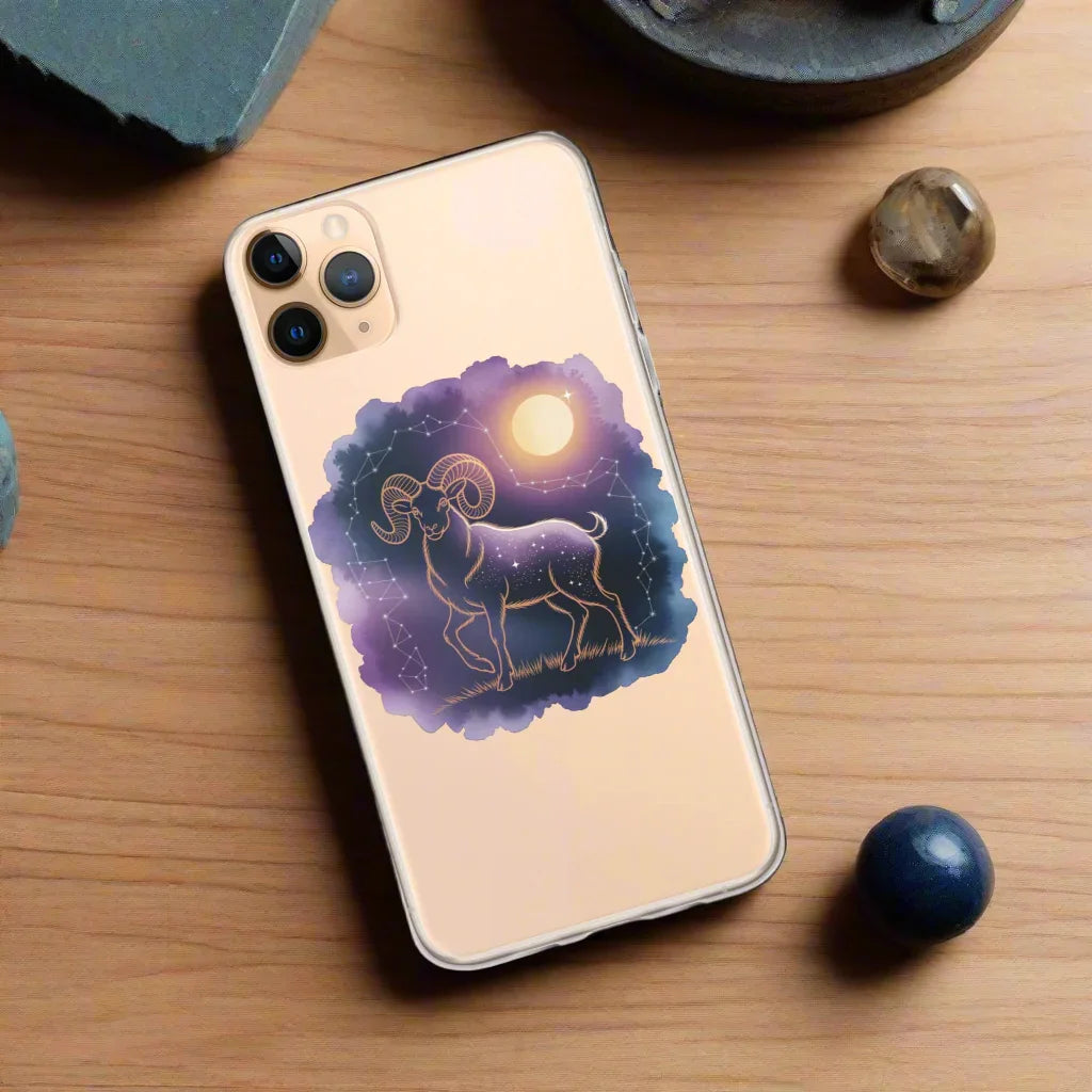 Aries Zodiac Phone Case – Celestial Ram Constellation Design | Astrology Star Sign & Cosmic Aesthetic - RaZits