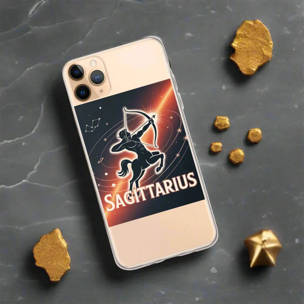 Sagittarius iPhone Case – Cosmic Archer Galaxy Shot - RaZits