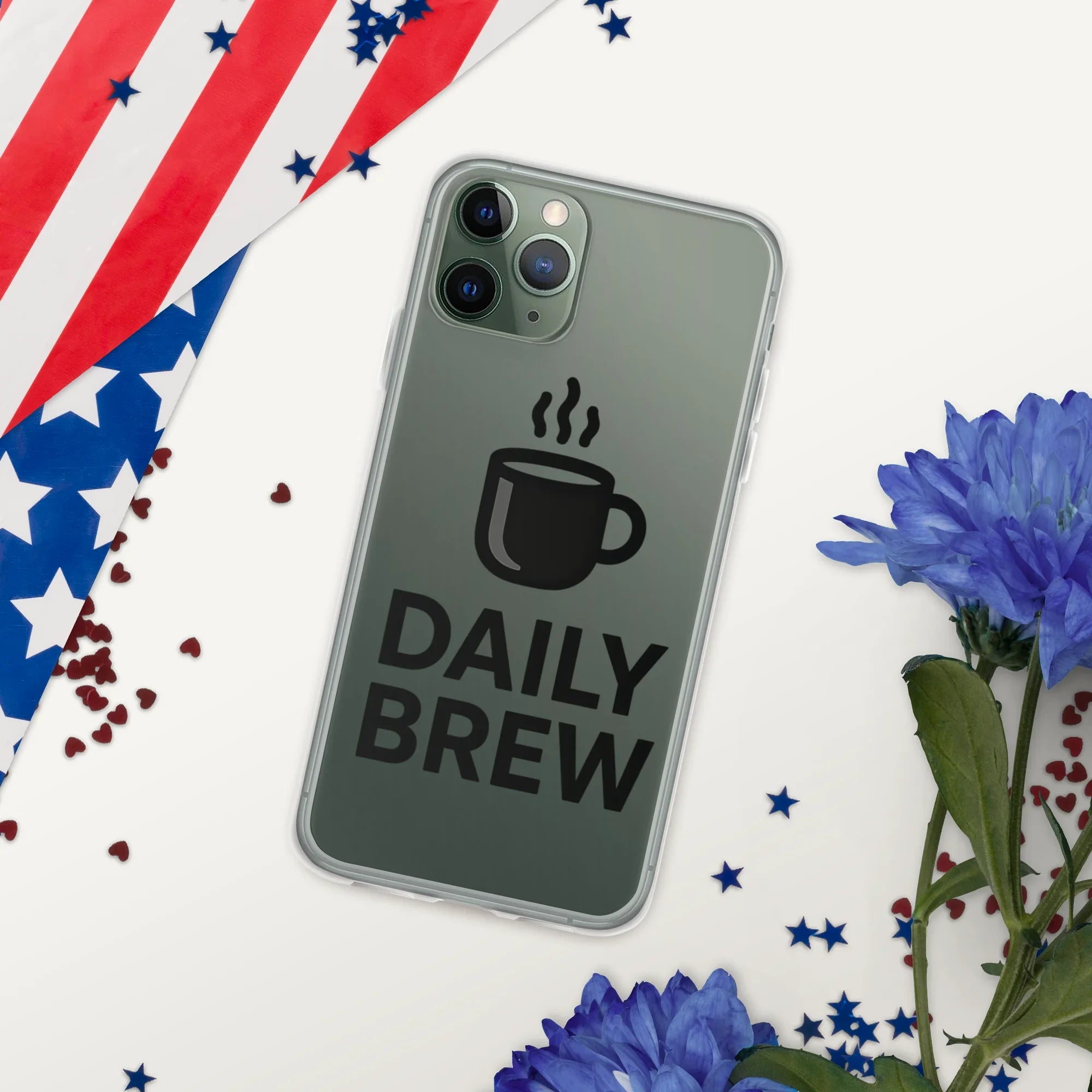 Daily Brew Phone Case – Bold Black Mug Design - RaZits