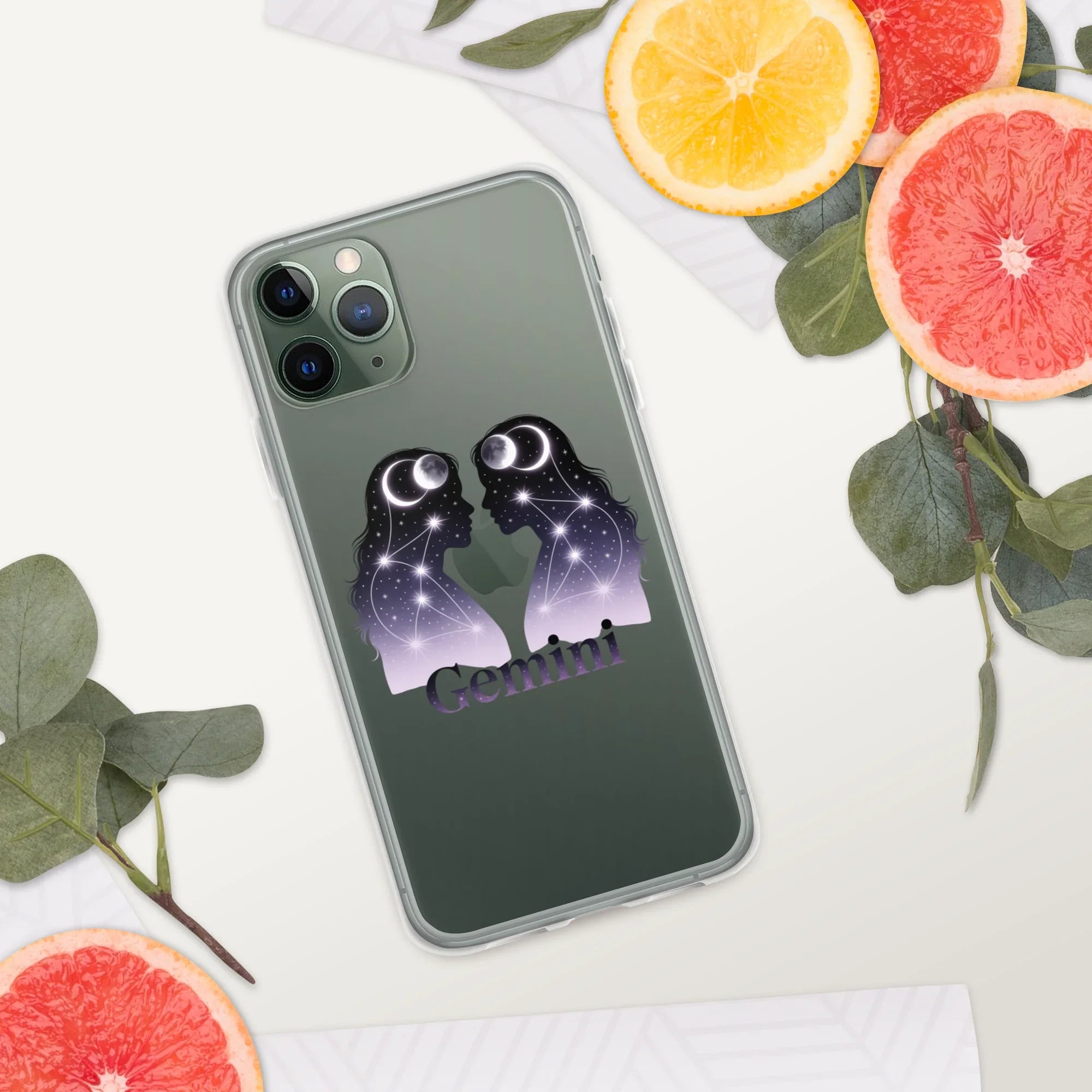 Gemini iPhone Case – Twin Lunar Reflections - RaZits