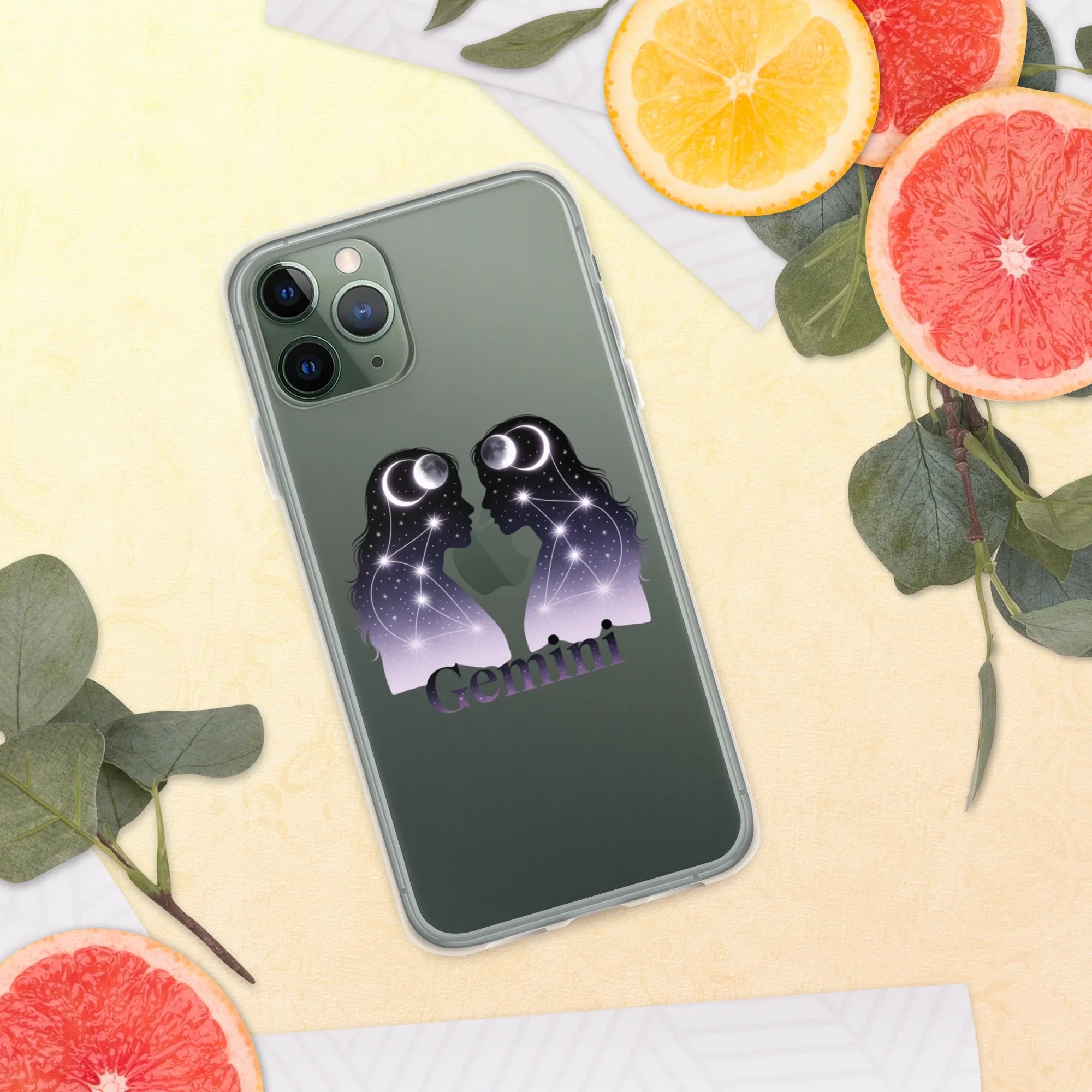 Gemini iPhone Case – Twin Lunar Reflections - RaZits