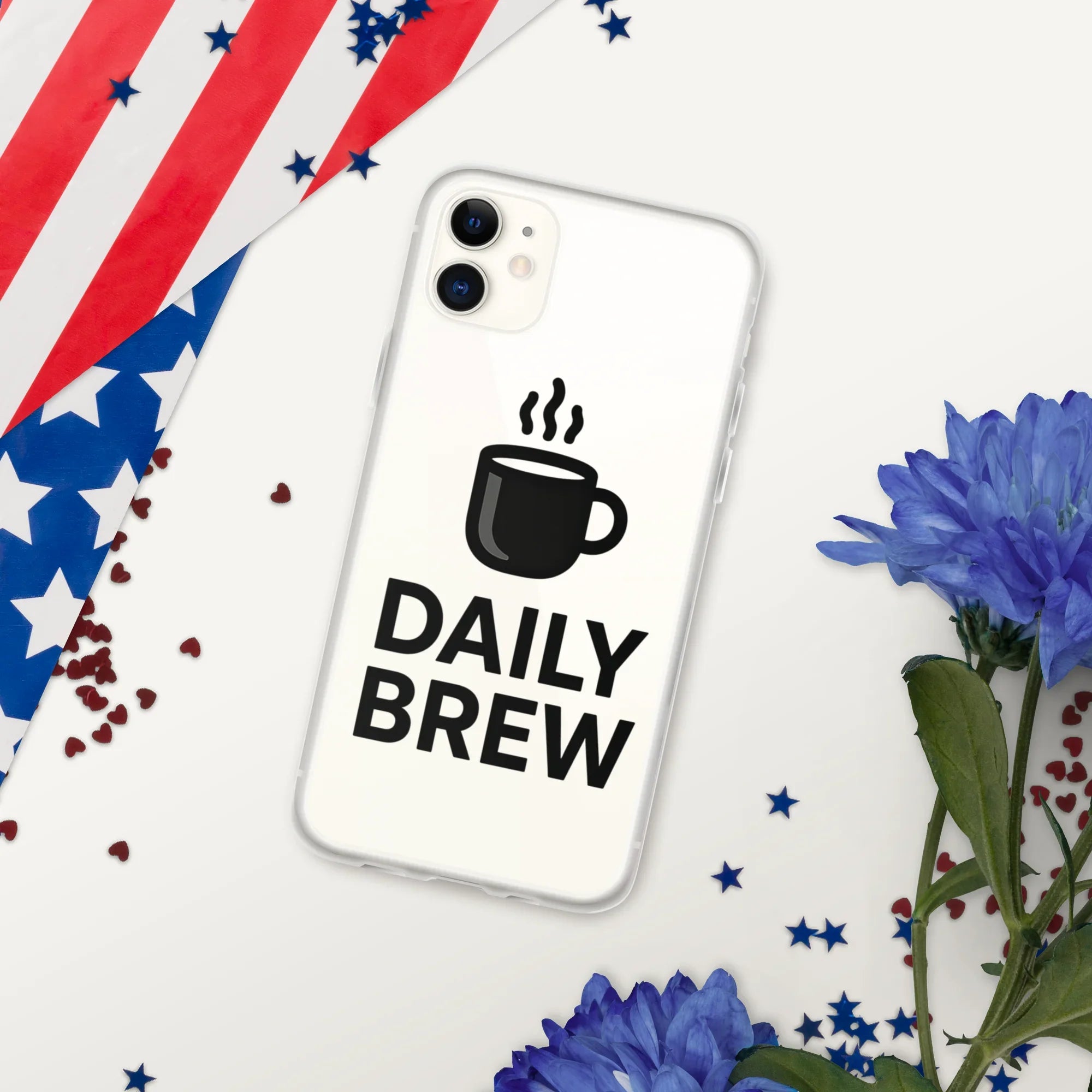 Daily Brew Phone Case – Bold Black Mug Design - RaZits