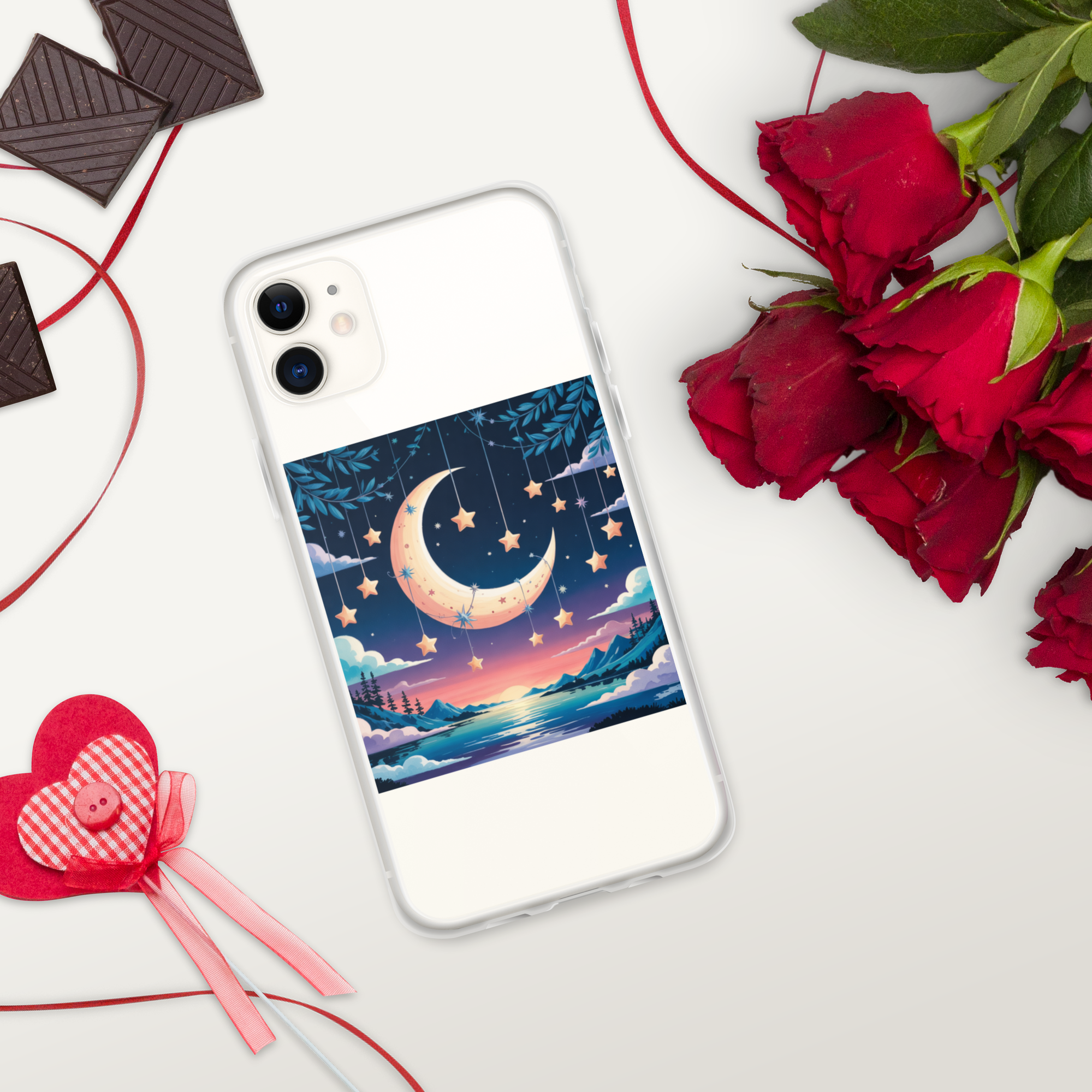 Celestial Moon & Stars Phone Case – Dreamy Night Sky with Crescent Moon | Fantasy Twilight Aesthetic Celestial Moon & Stars Phone Case – Dreamy Night Sky with Crescent Moon | Fantasy Twilight Aesthetic
