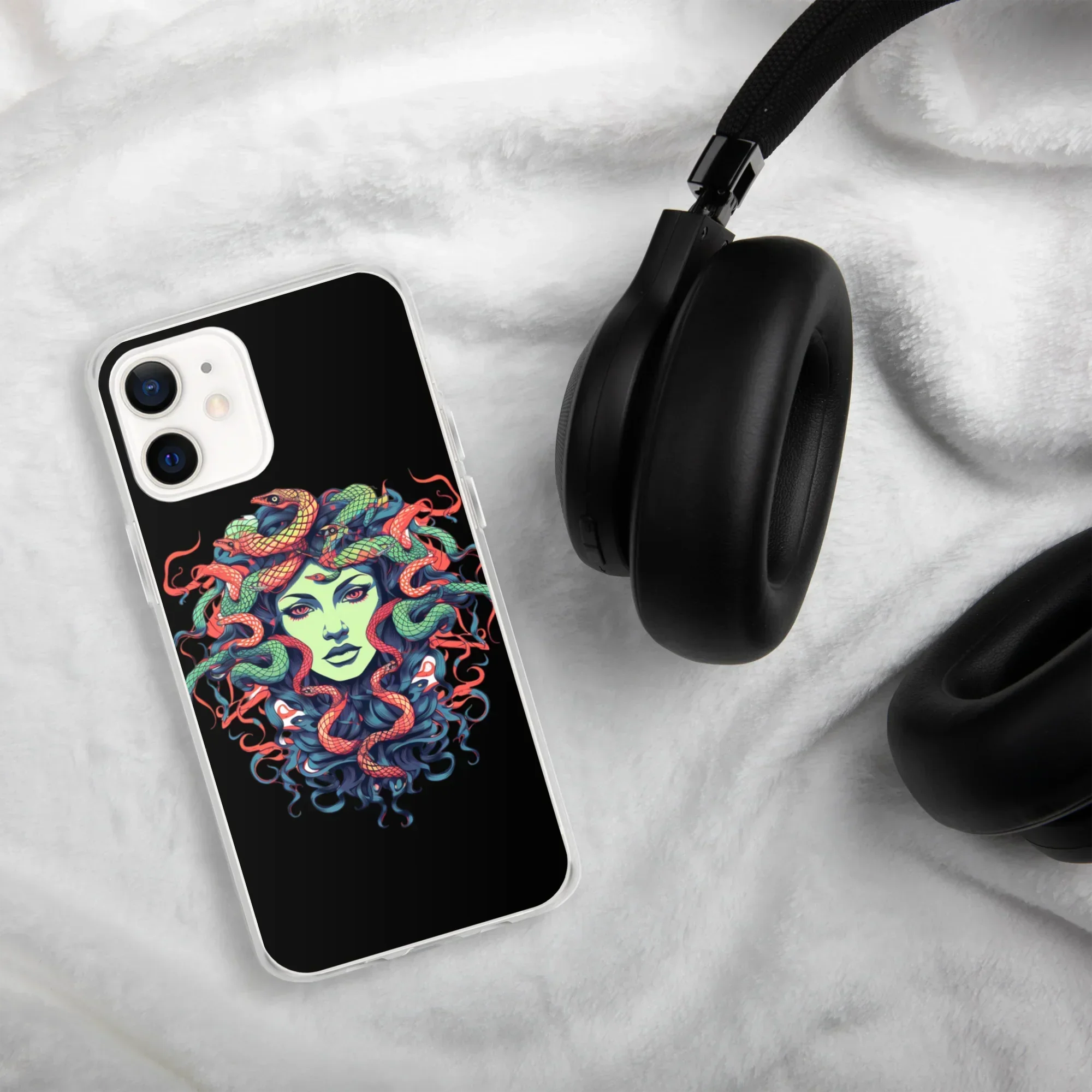 Medusa iPhone Case – Colorful Mythical Art Phone Cover - RaZits