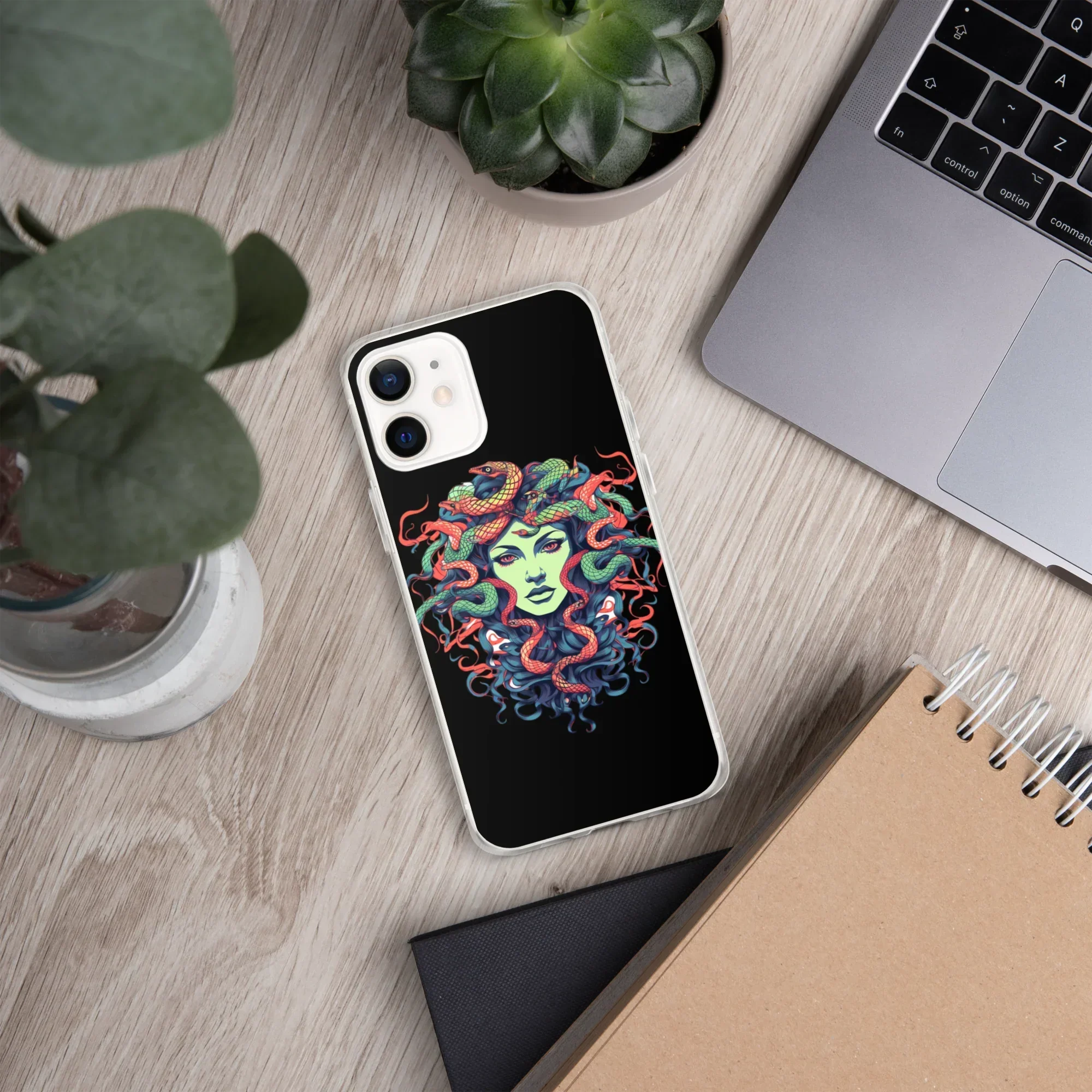 Medusa iPhone Case – Colorful Mythical Art Phone Cover - RaZits