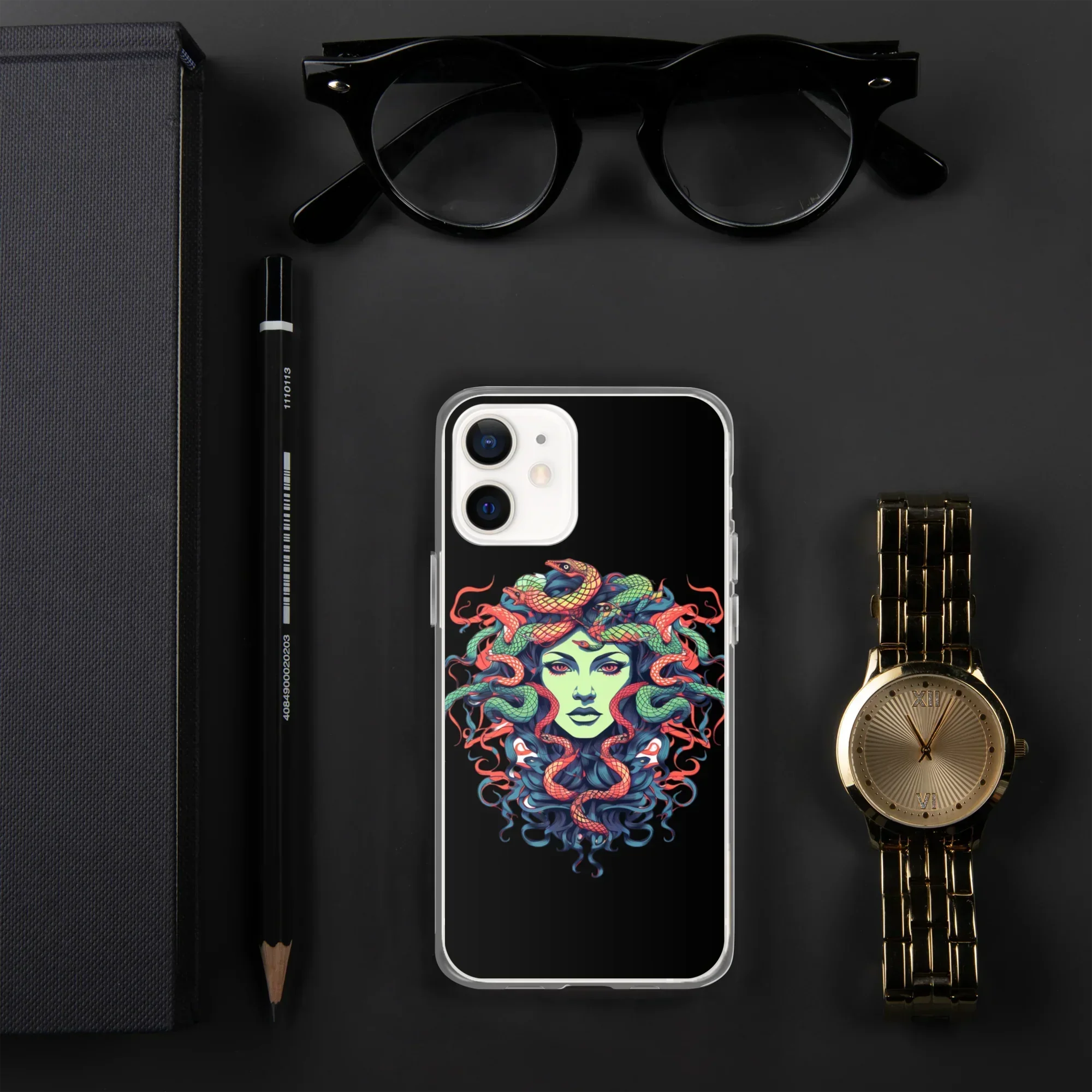 Medusa iPhone Case – Colorful Mythical Art Phone Cover - RaZits