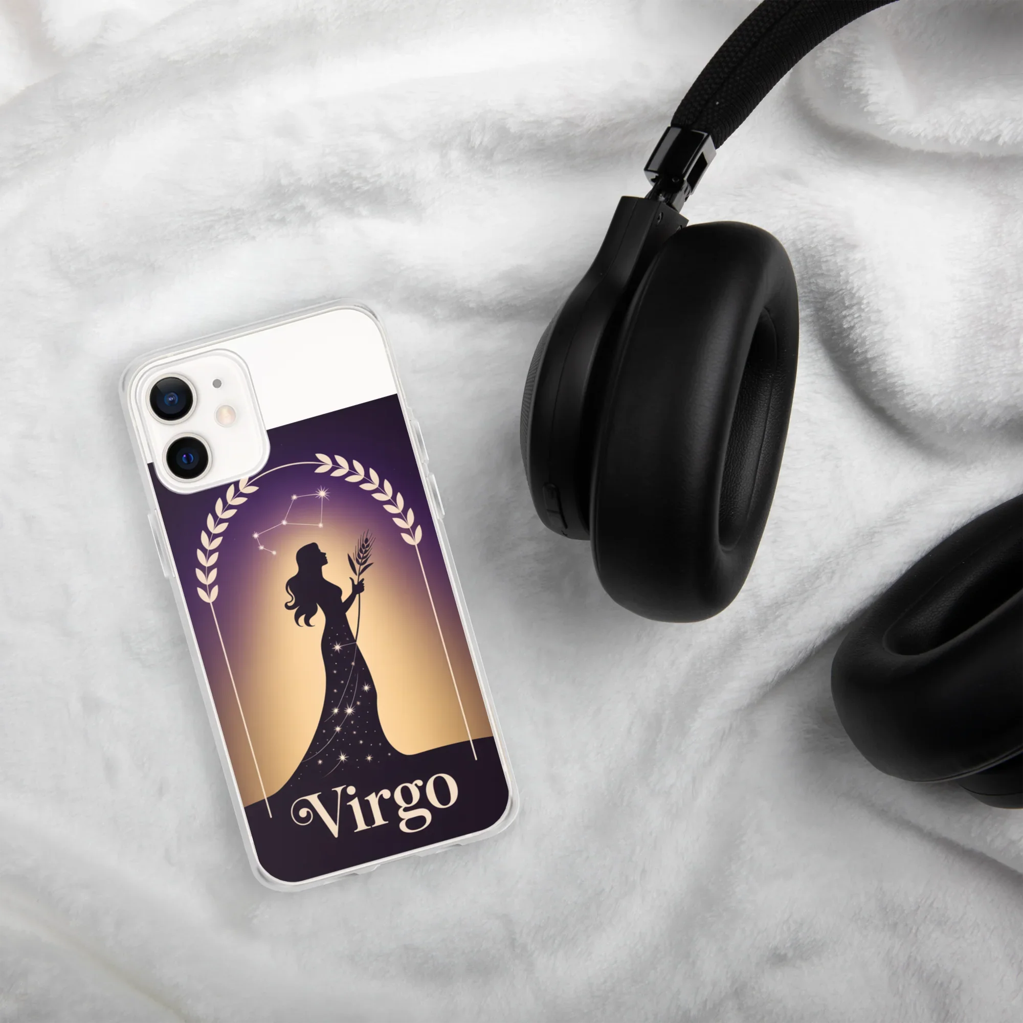 Virgo iPhone Case – Celestial Goddess Silhouette - RaZits