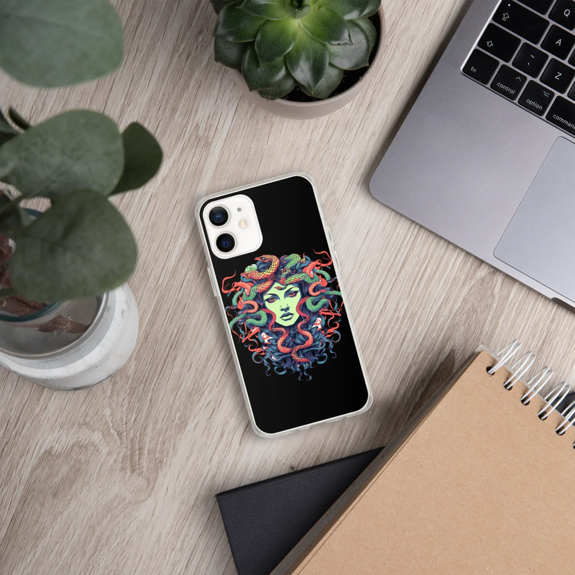 Medusa iPhone Case – Colorful Mythical Art Phone Cover - RaZits