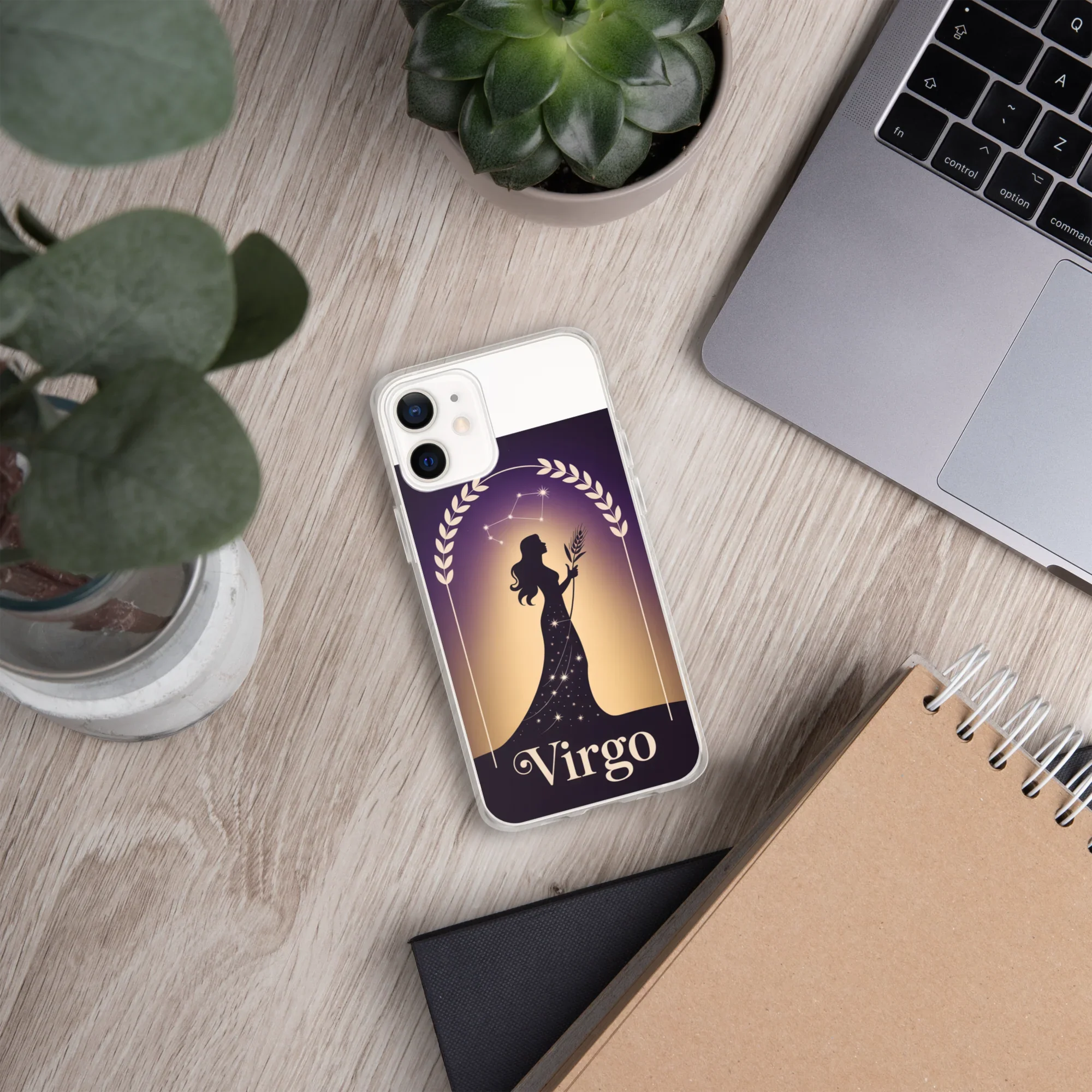 Virgo iPhone Case – Celestial Goddess Silhouette - RaZits