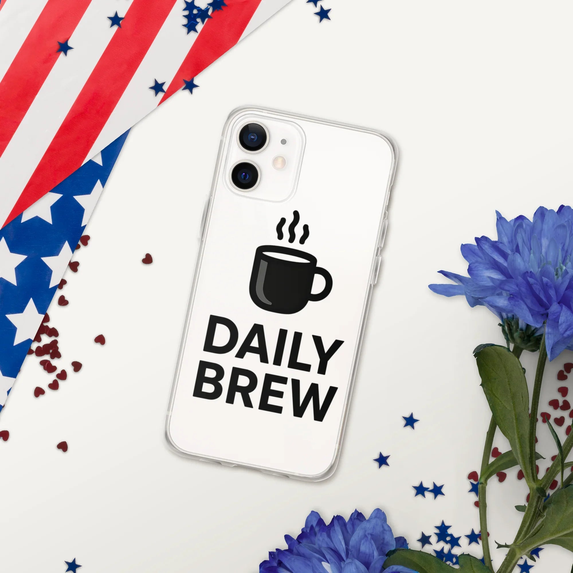 Daily Brew Phone Case – Bold Black Mug Design - RaZits
