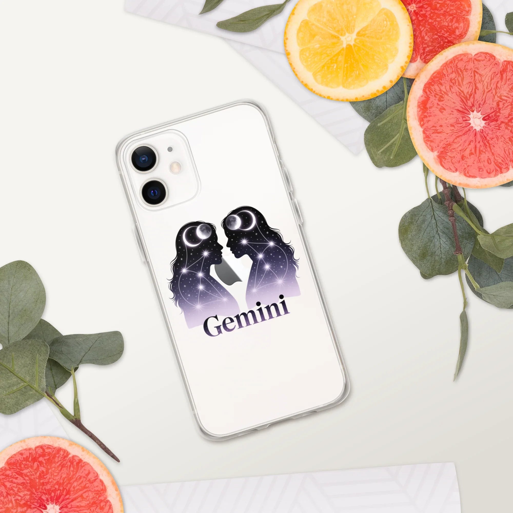 Gemini iPhone Case – Twin Lunar Reflections - RaZits