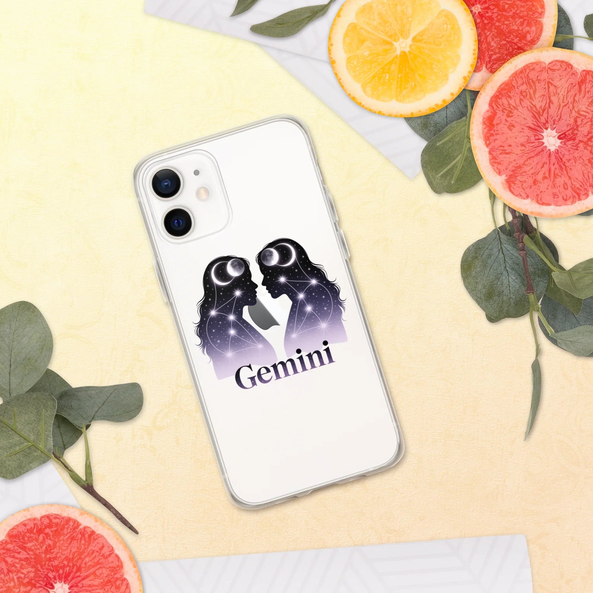 Gemini iPhone Case – Twin Lunar Reflections - RaZits