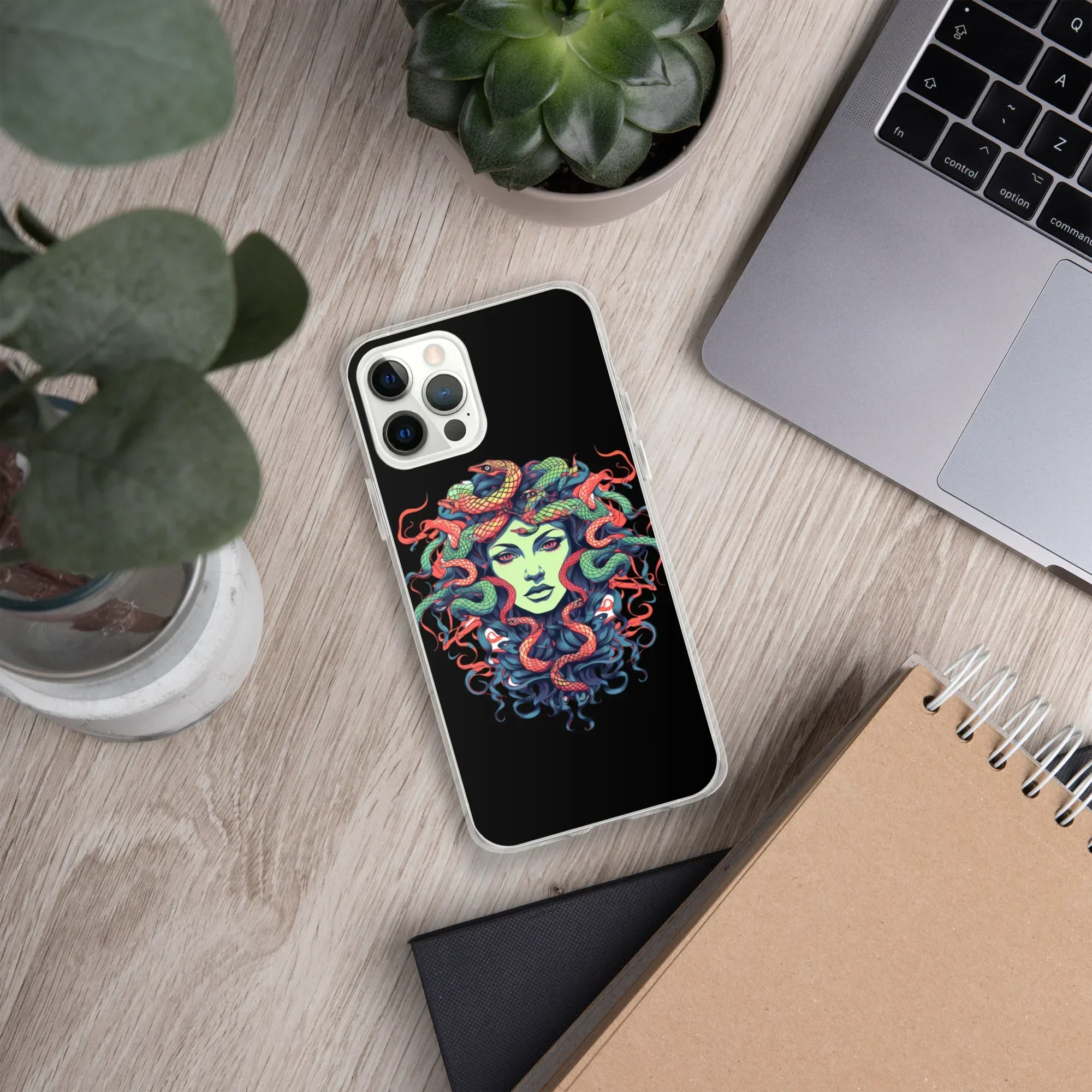 Medusa iPhone Case – Colorful Mythical Art Phone Cover - RaZits