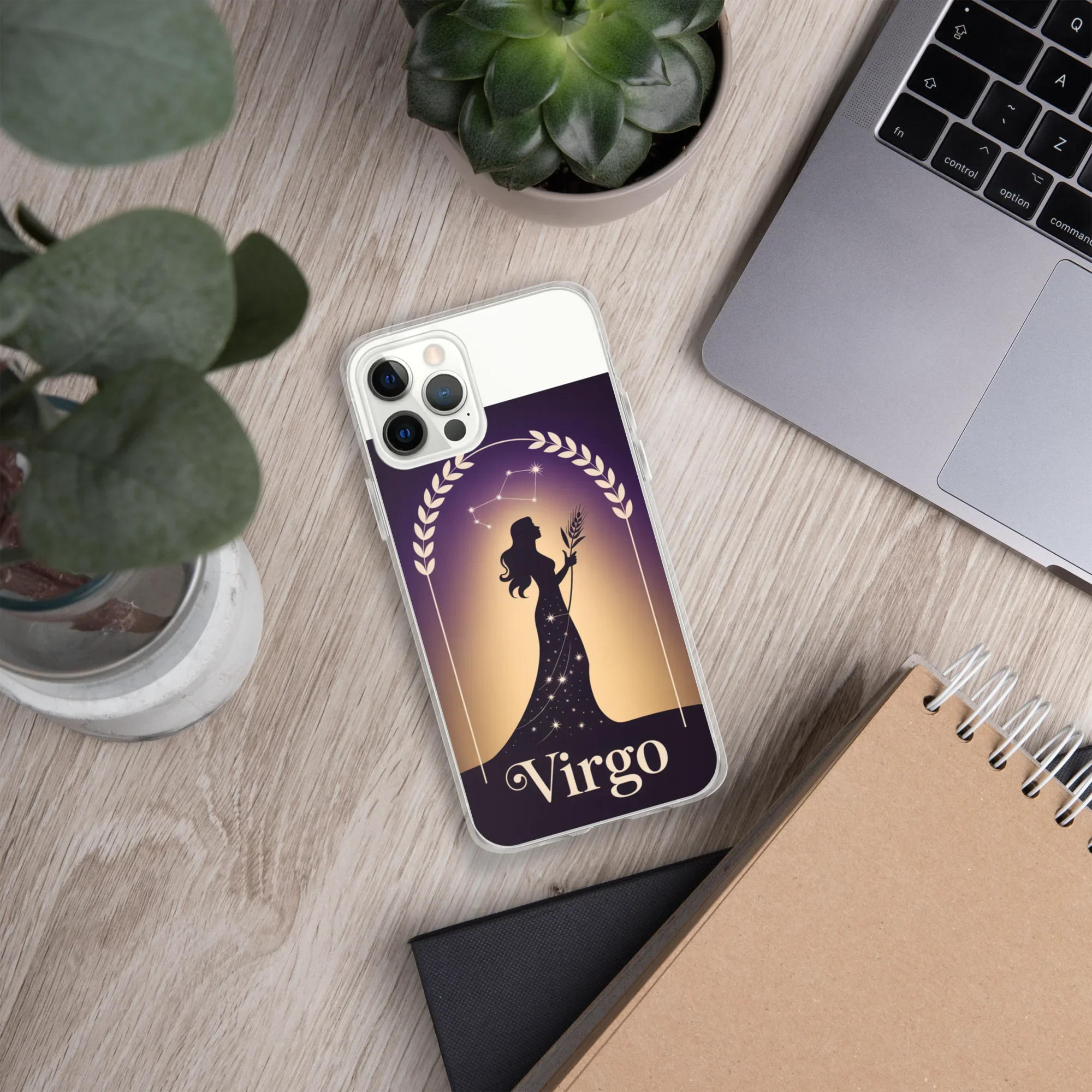 Virgo iPhone Case – Celestial Goddess Silhouette - RaZits