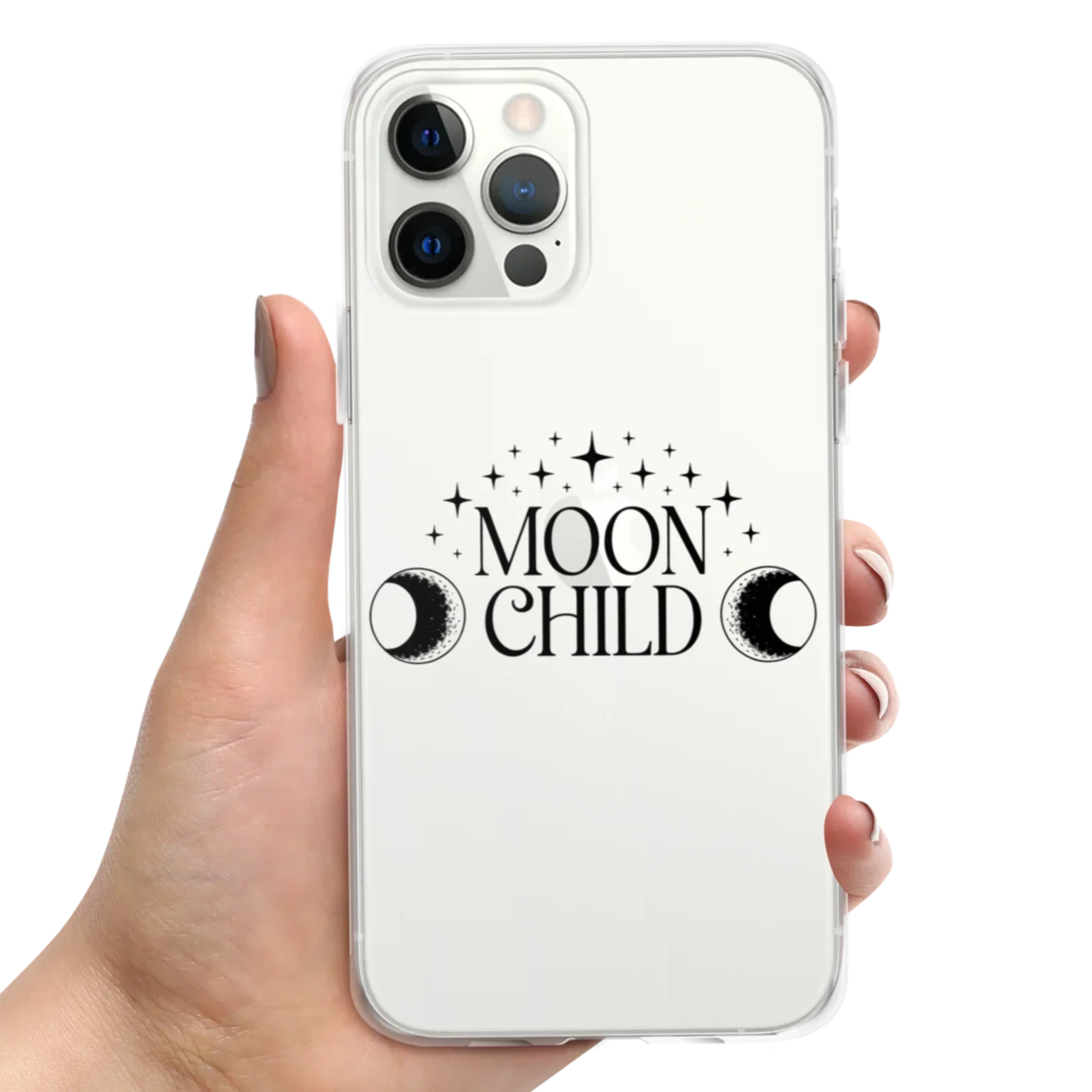 Moon Child iPhone Case – Lunar Phases & Stars - RaZits