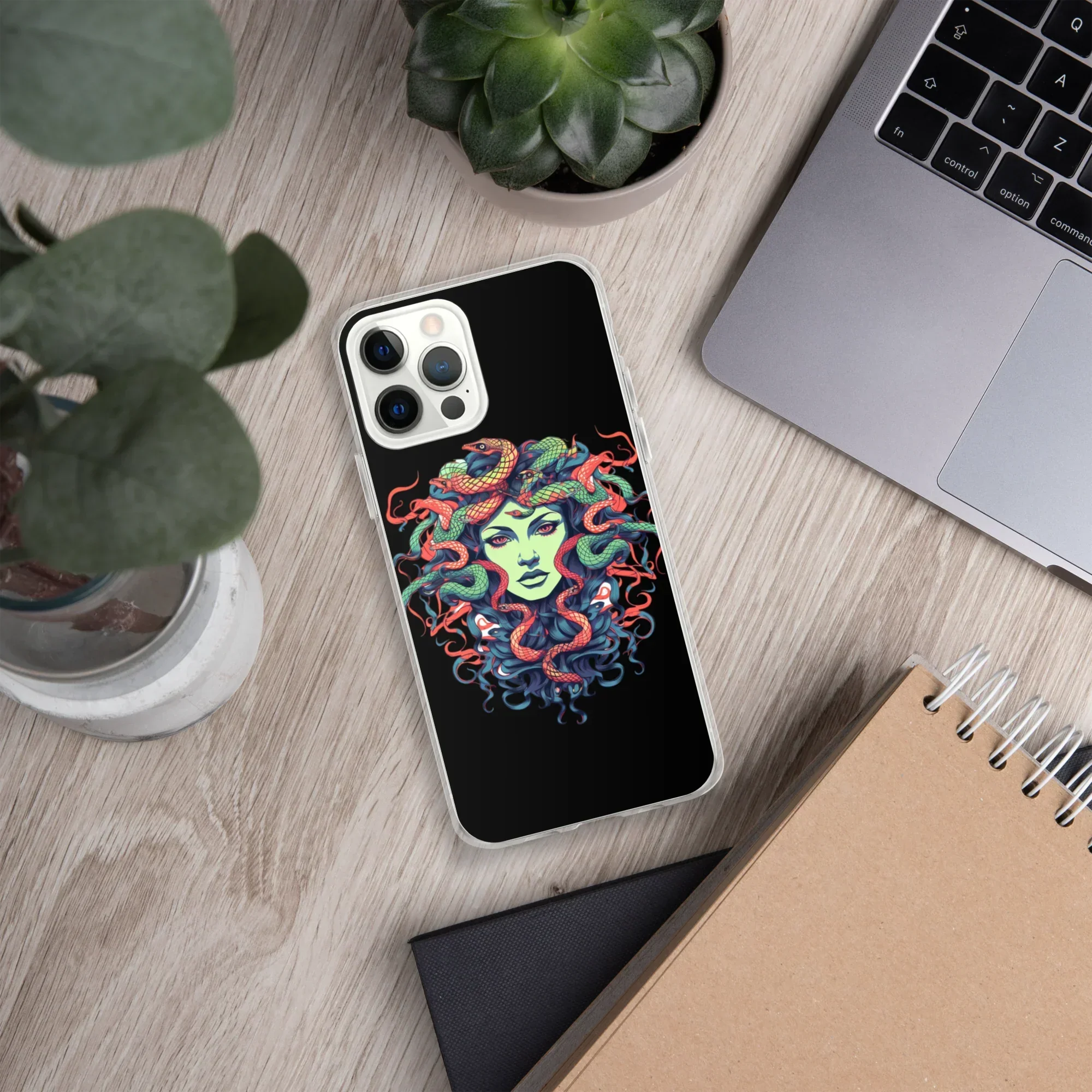 Medusa iPhone Case – Colorful Mythical Art Phone Cover - RaZits