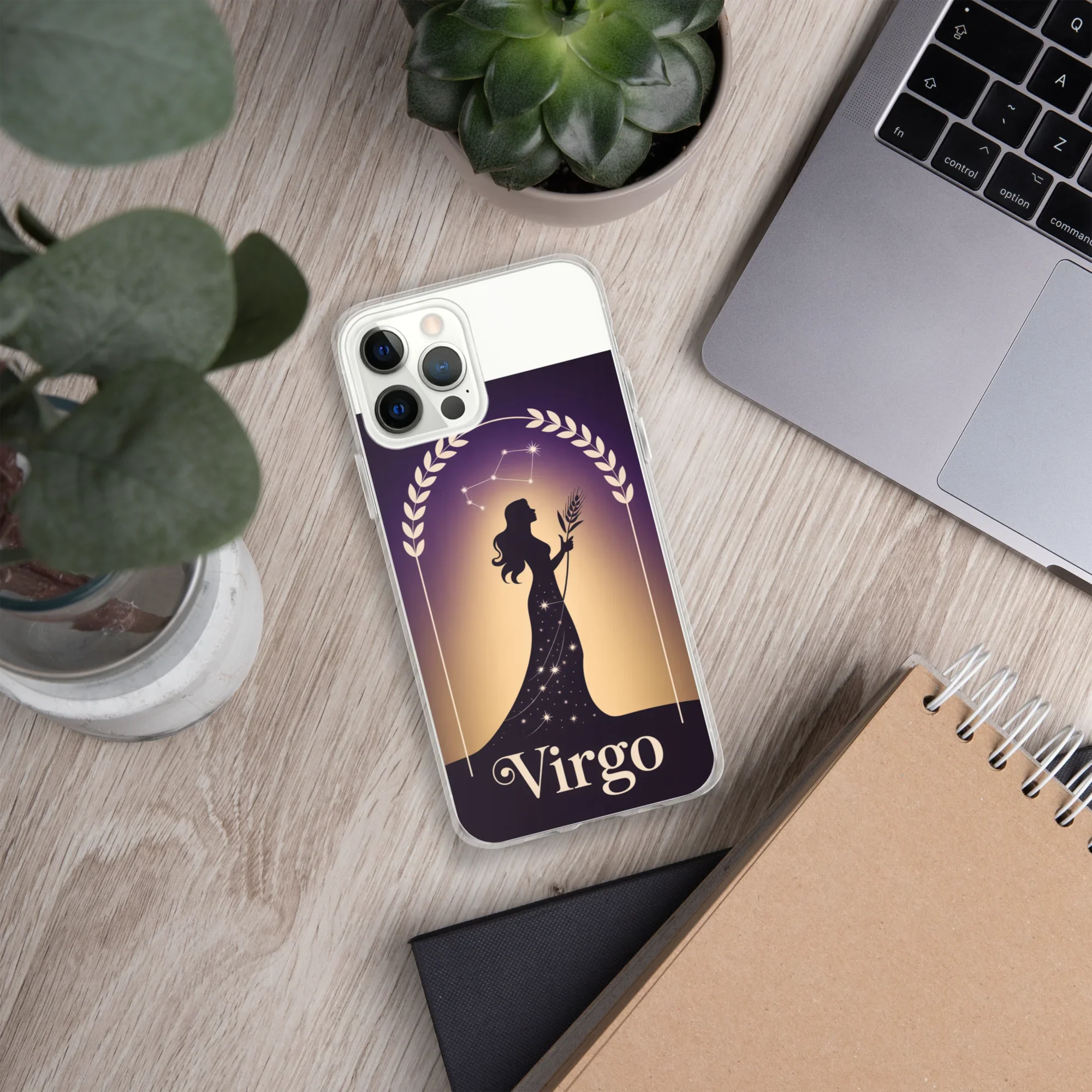 Virgo iPhone Case – Celestial Goddess Silhouette - RaZits