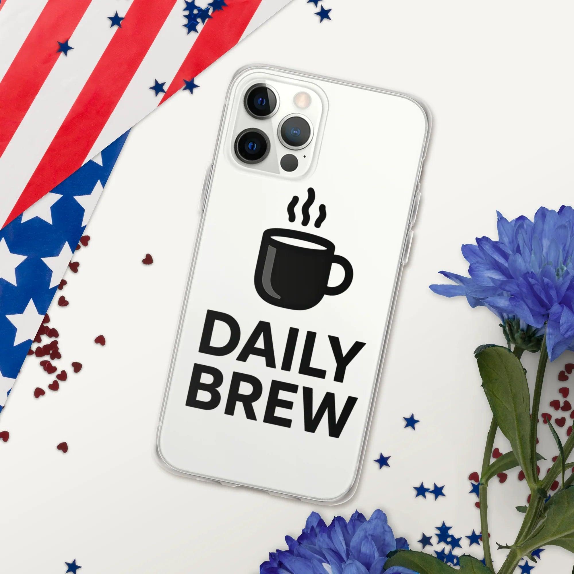 Daily Brew Phone Case – Bold Black Mug Design - RaZits