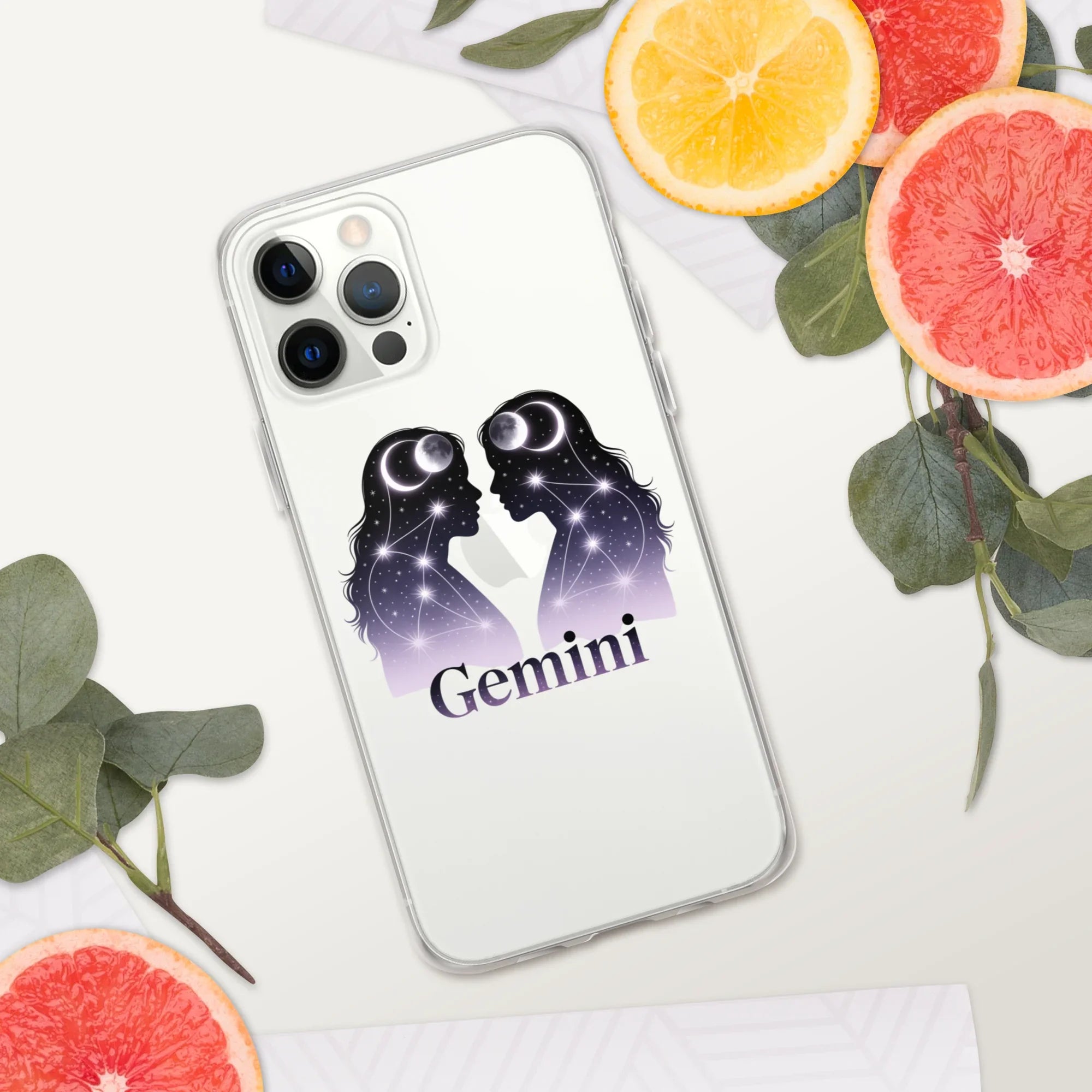 Gemini iPhone Case – Twin Lunar Reflections - RaZits