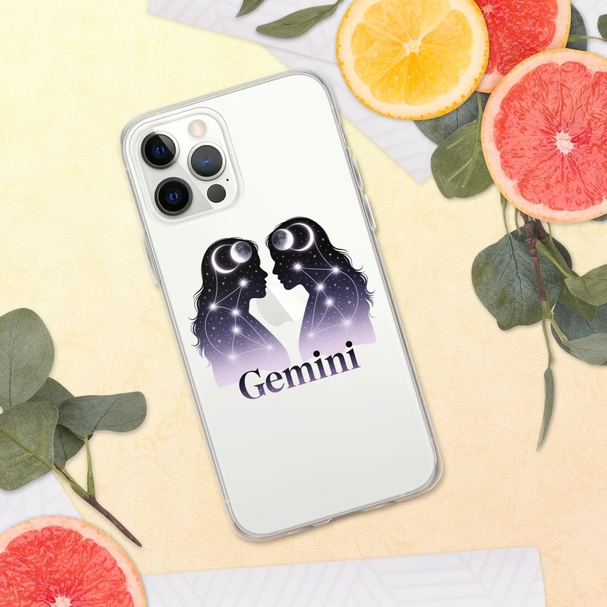 Gemini iPhone Case – Twin Lunar Reflections - RaZits