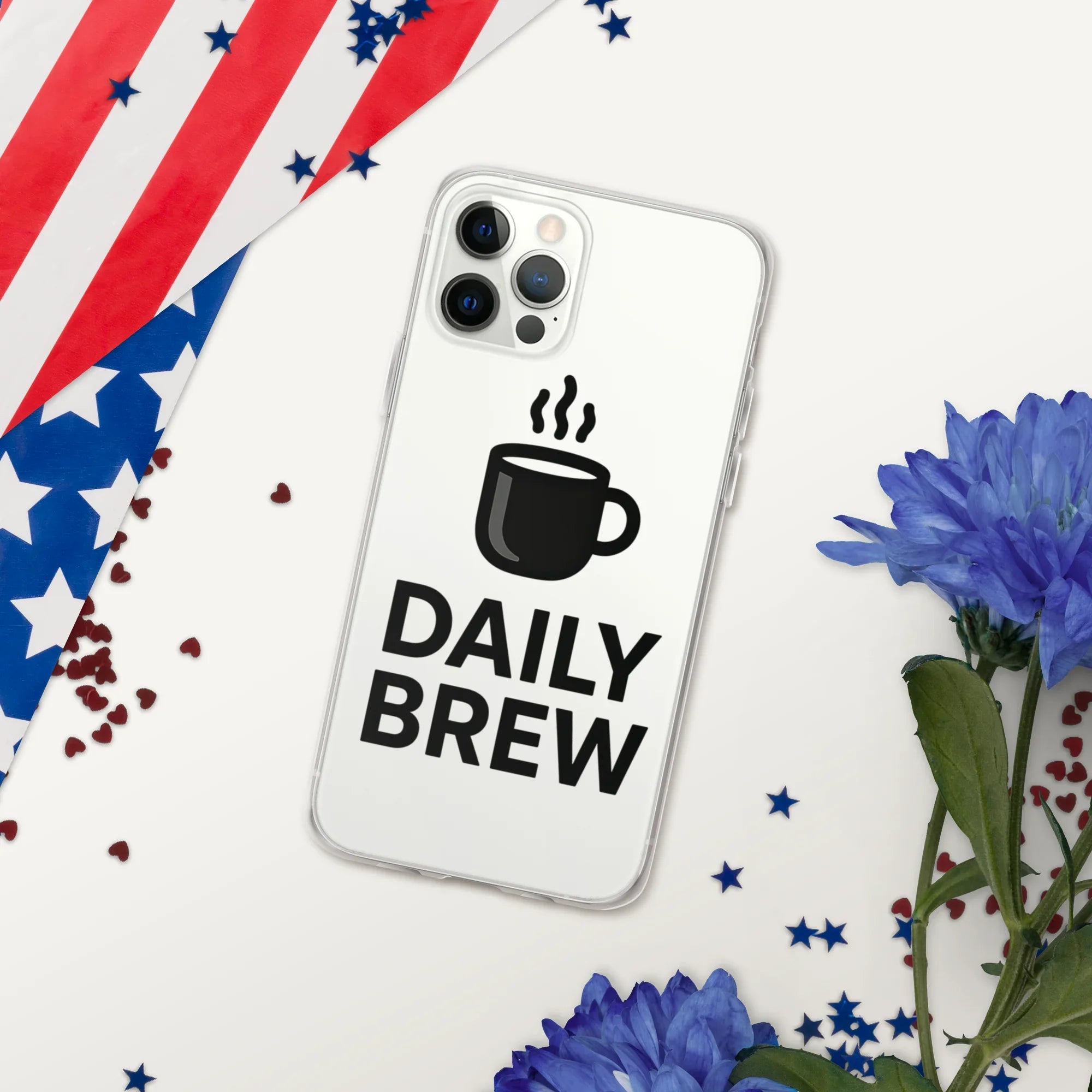 Daily Brew Phone Case – Bold Black Mug Design - RaZits