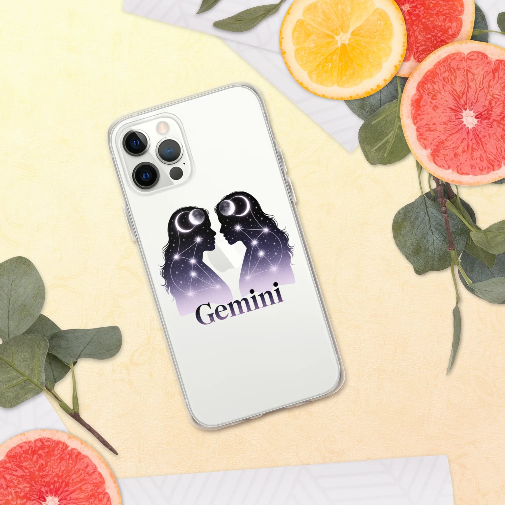 Gemini iPhone Case – Twin Lunar Reflections - RaZits