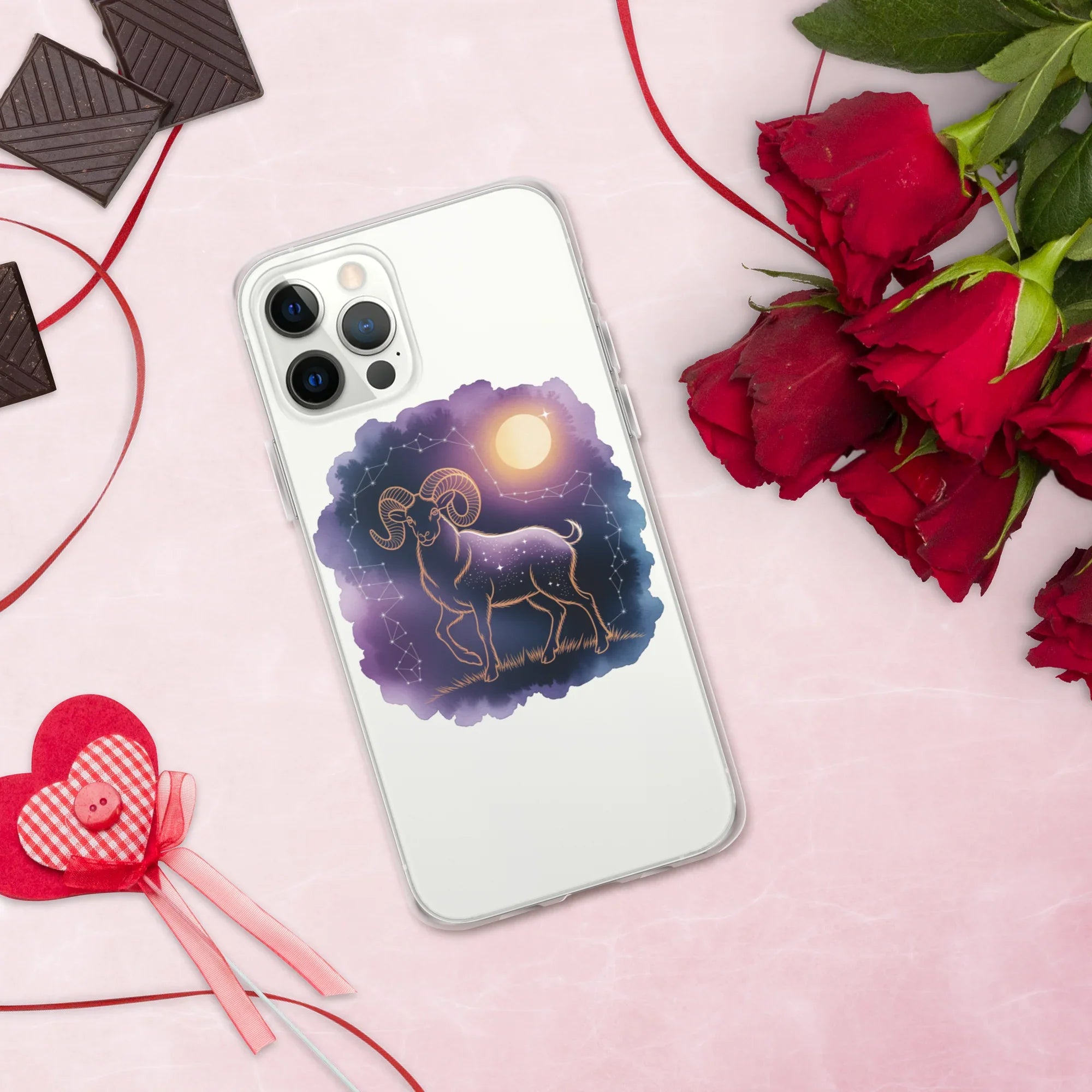 Aries Zodiac Phone Case – Celestial Ram Constellation Design | Astrology Star Sign & Cosmic Aesthetic - RaZits