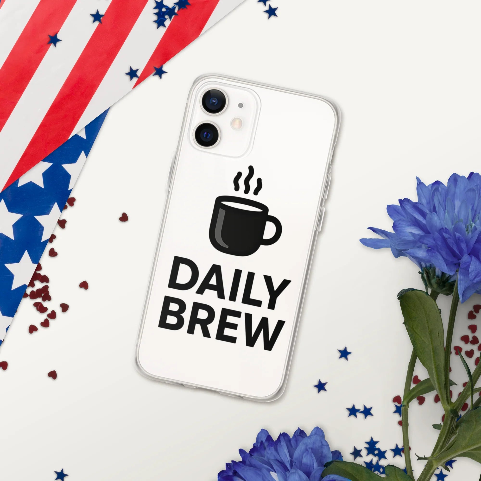 Daily Brew Phone Case – Bold Black Mug Design - RaZits