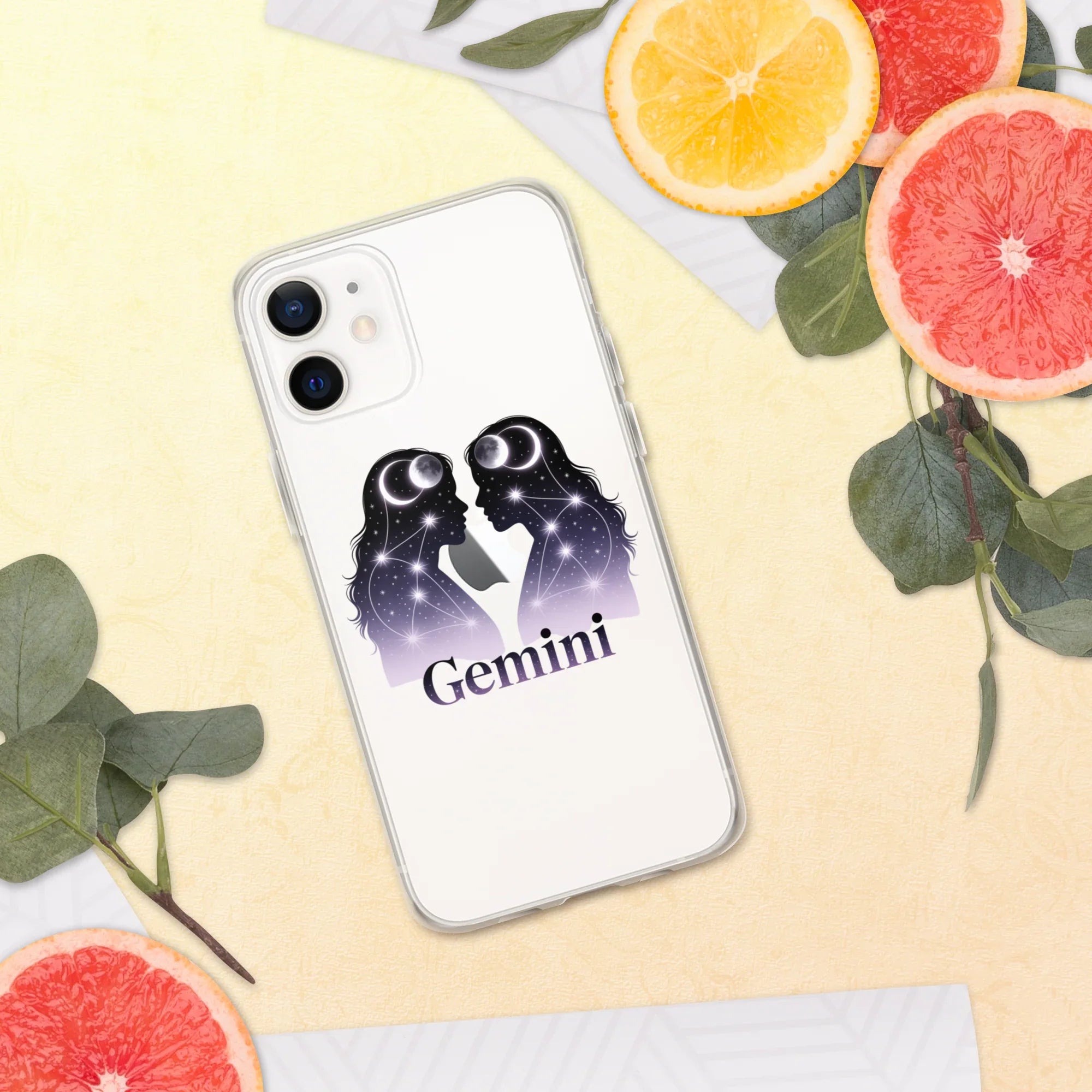 Gemini iPhone Case – Twin Lunar Reflections - RaZits