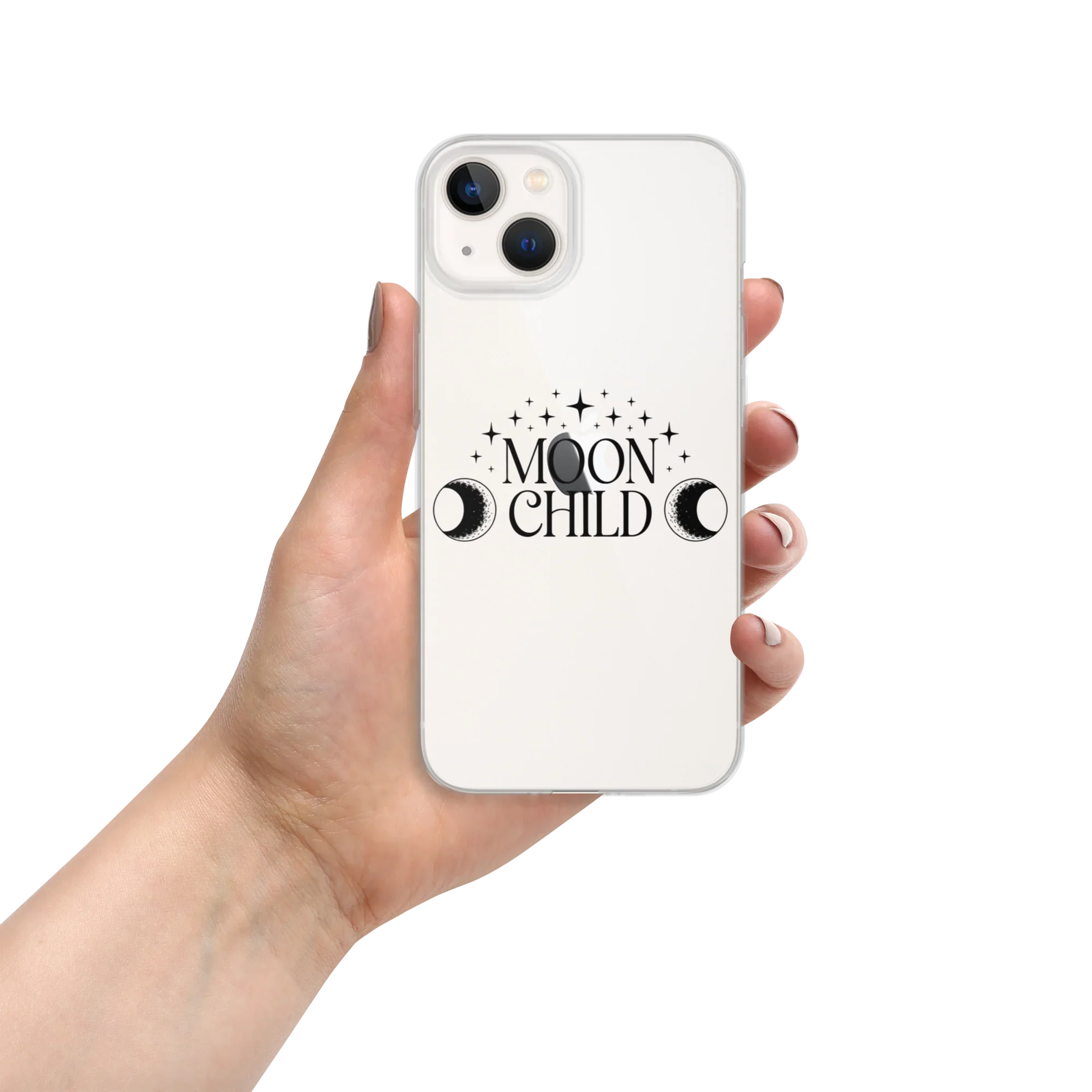 Moon Child iPhone Case – Lunar Phases & Stars - RaZits