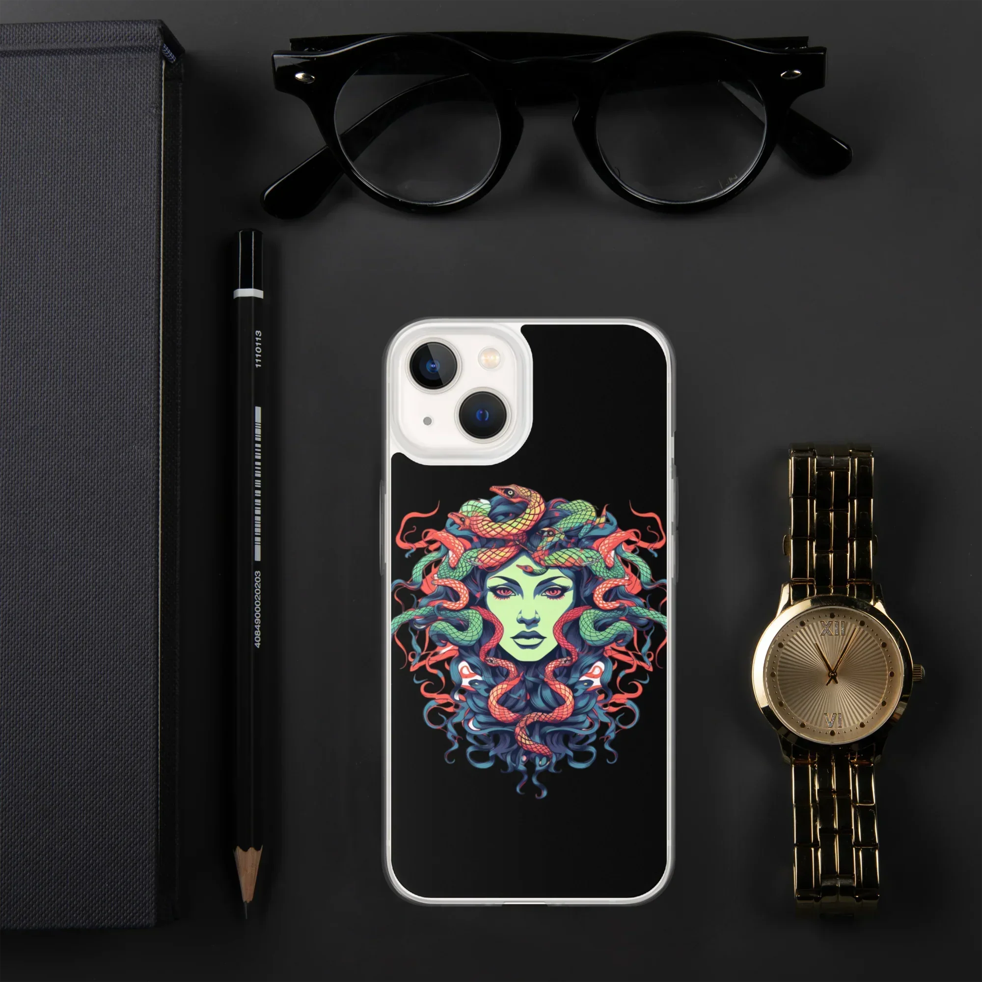 Medusa iPhone Case – Colorful Mythical Art Phone Cover - RaZits