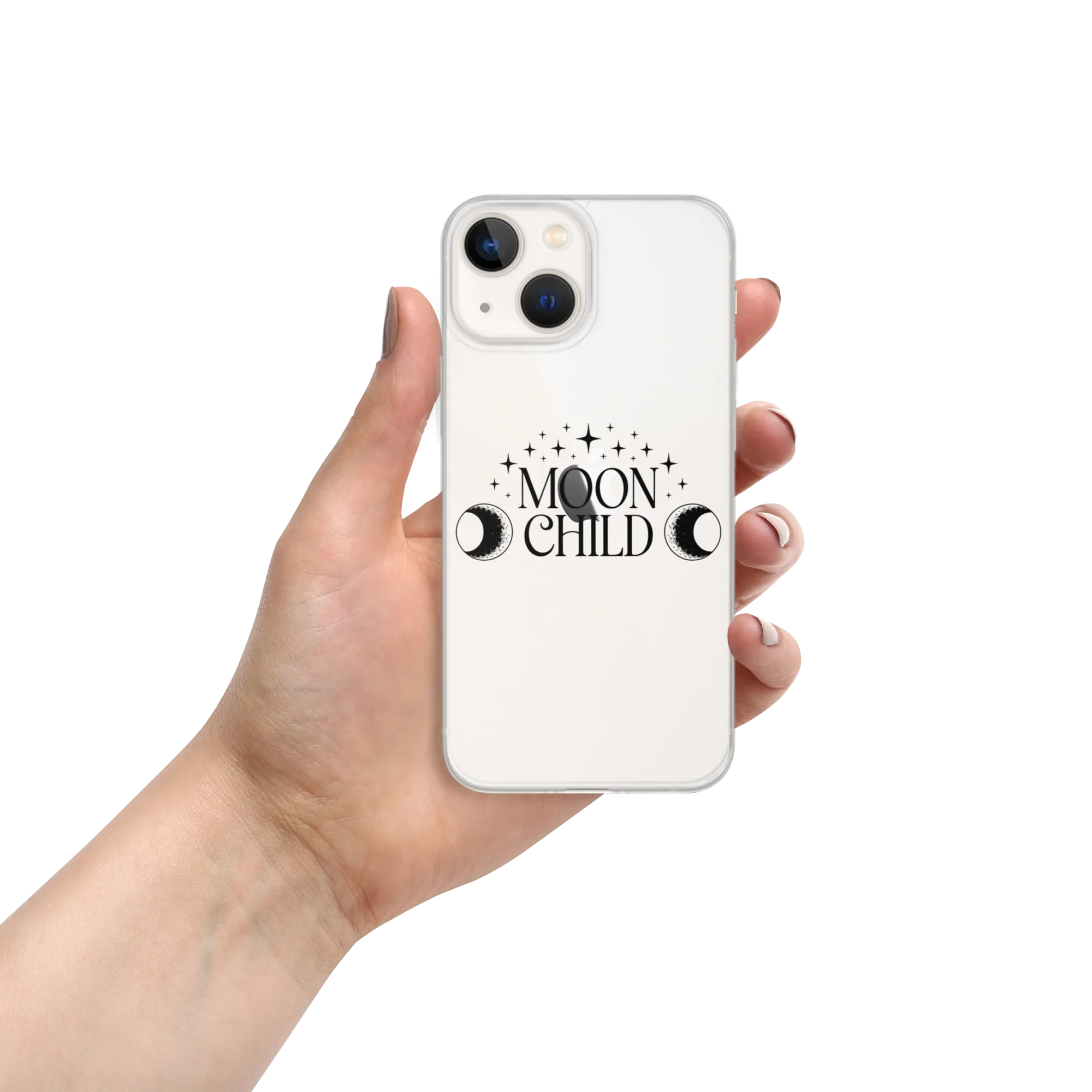 Moon Child iPhone Case – Lunar Phases & Stars - RaZits