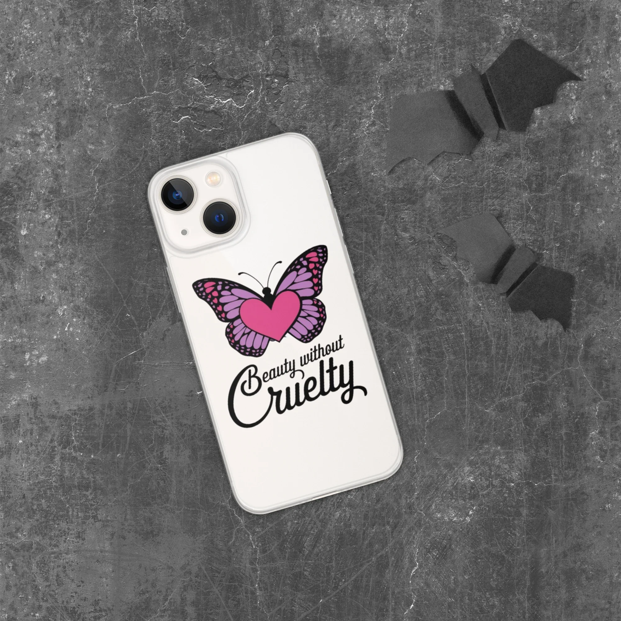 Beauty Without Cruelty Sticker – Pink & Purple Butterfly Decal - RaZits