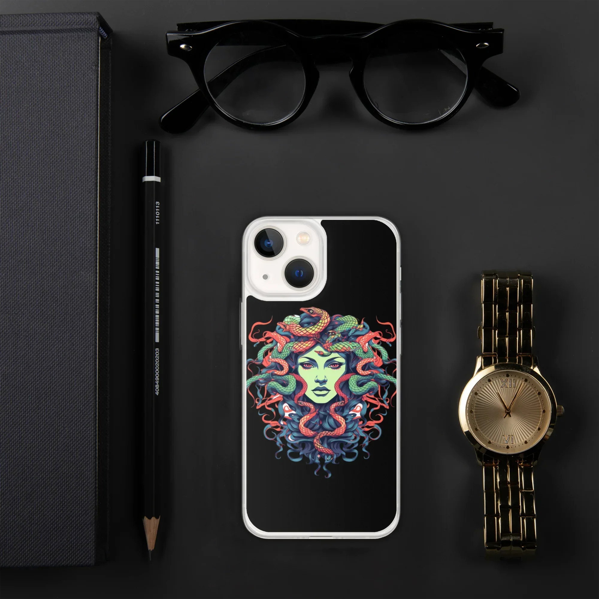 Medusa iPhone Case – Colorful Mythical Art Phone Cover - RaZits