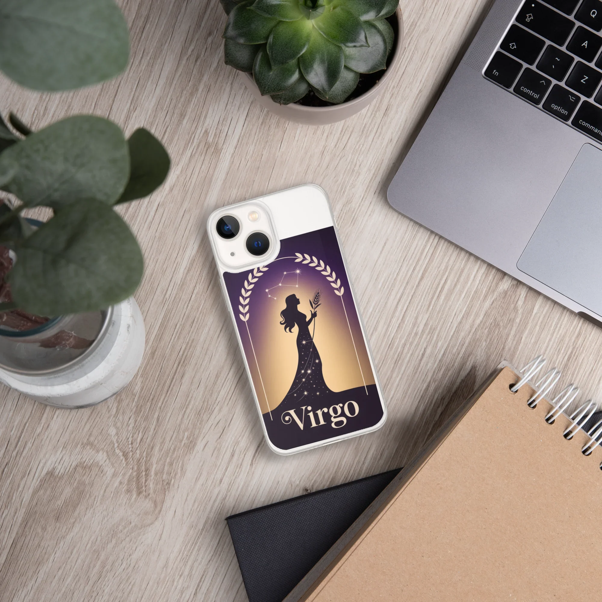 Virgo iPhone Case – Celestial Goddess Silhouette - RaZits