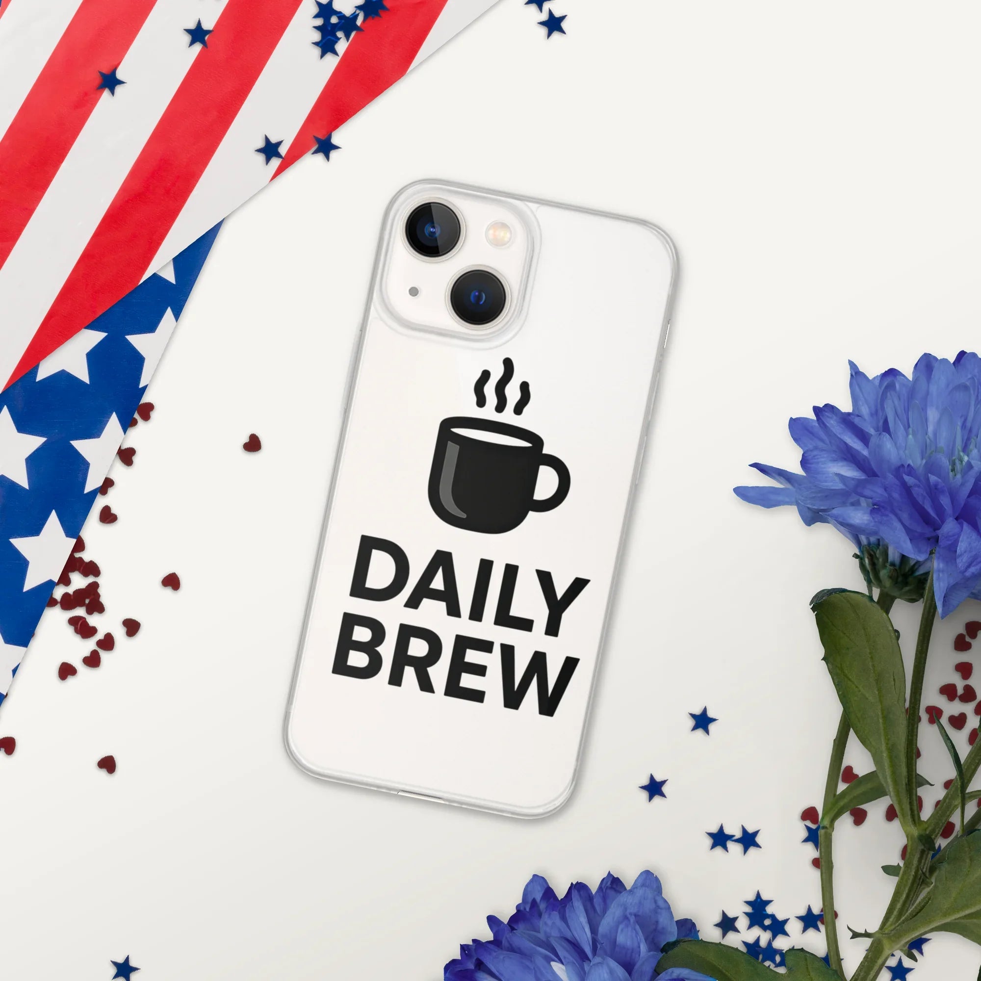 Daily Brew Phone Case – Bold Black Mug Design - RaZits