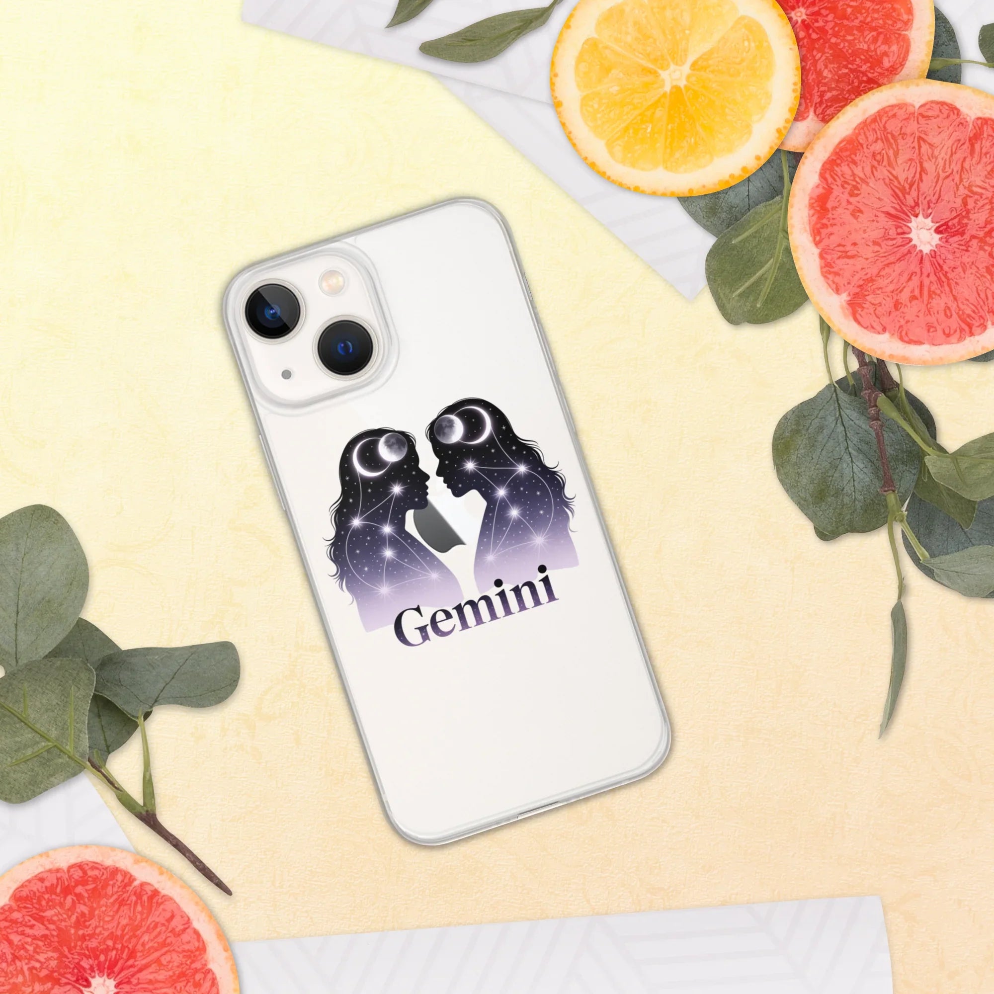 Gemini iPhone Case – Twin Lunar Reflections - RaZits