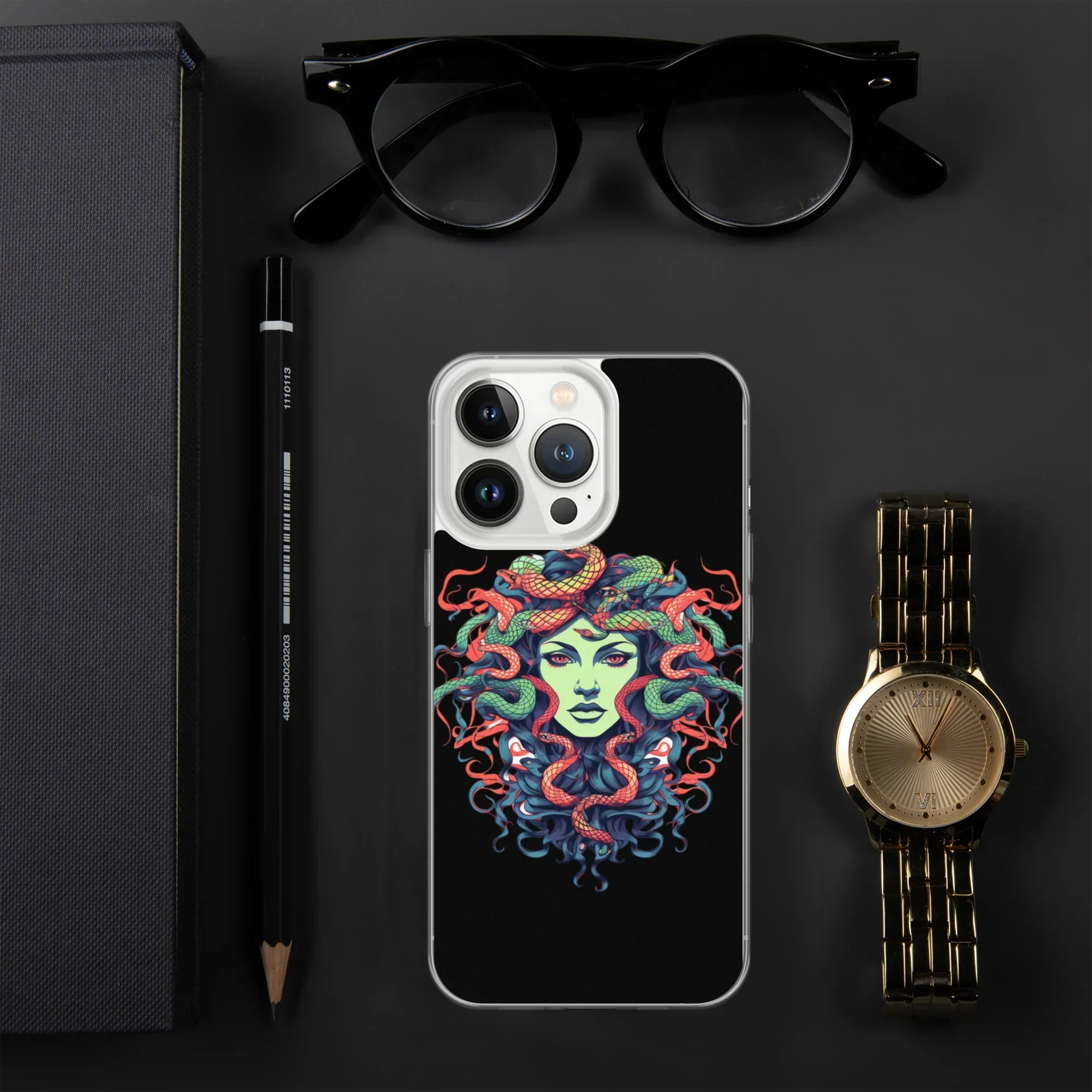 Medusa iPhone Case – Colorful Mythical Art Phone Cover - RaZits