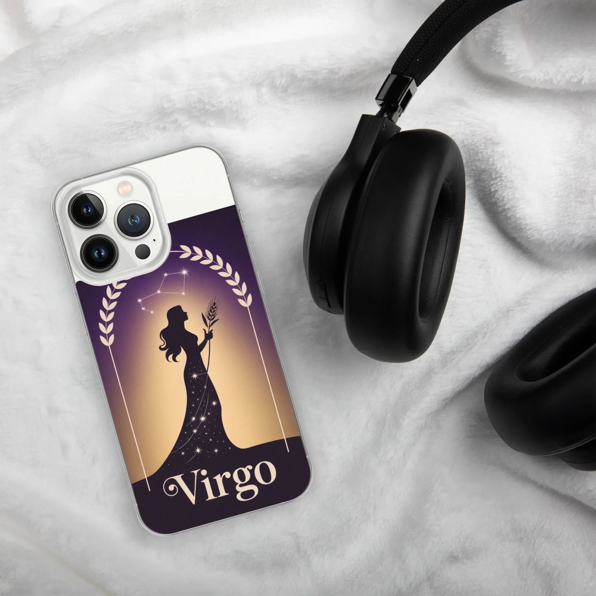 Virgo iPhone Case – Celestial Goddess Silhouette - RaZits