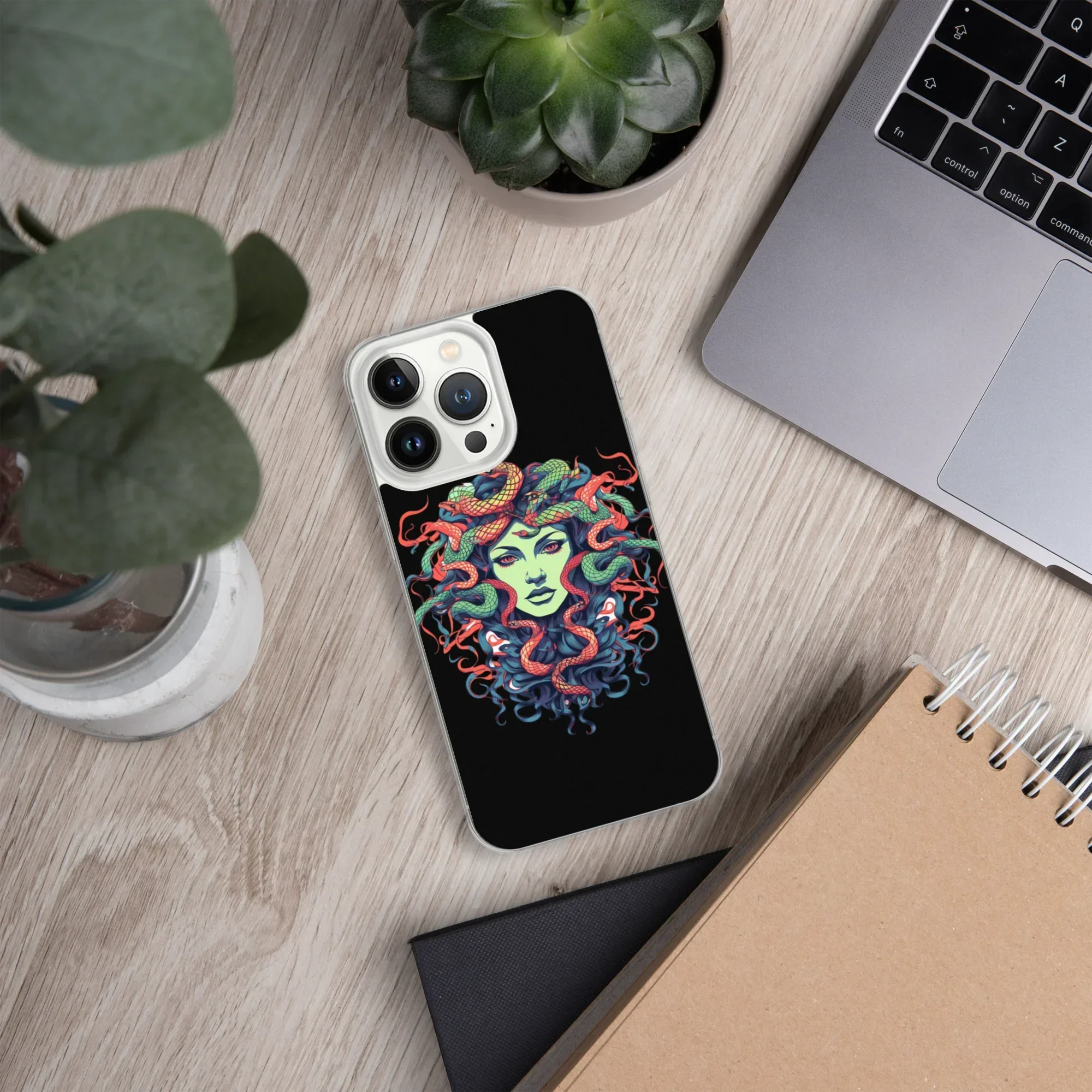 Medusa iPhone Case – Colorful Mythical Art Phone Cover - RaZits