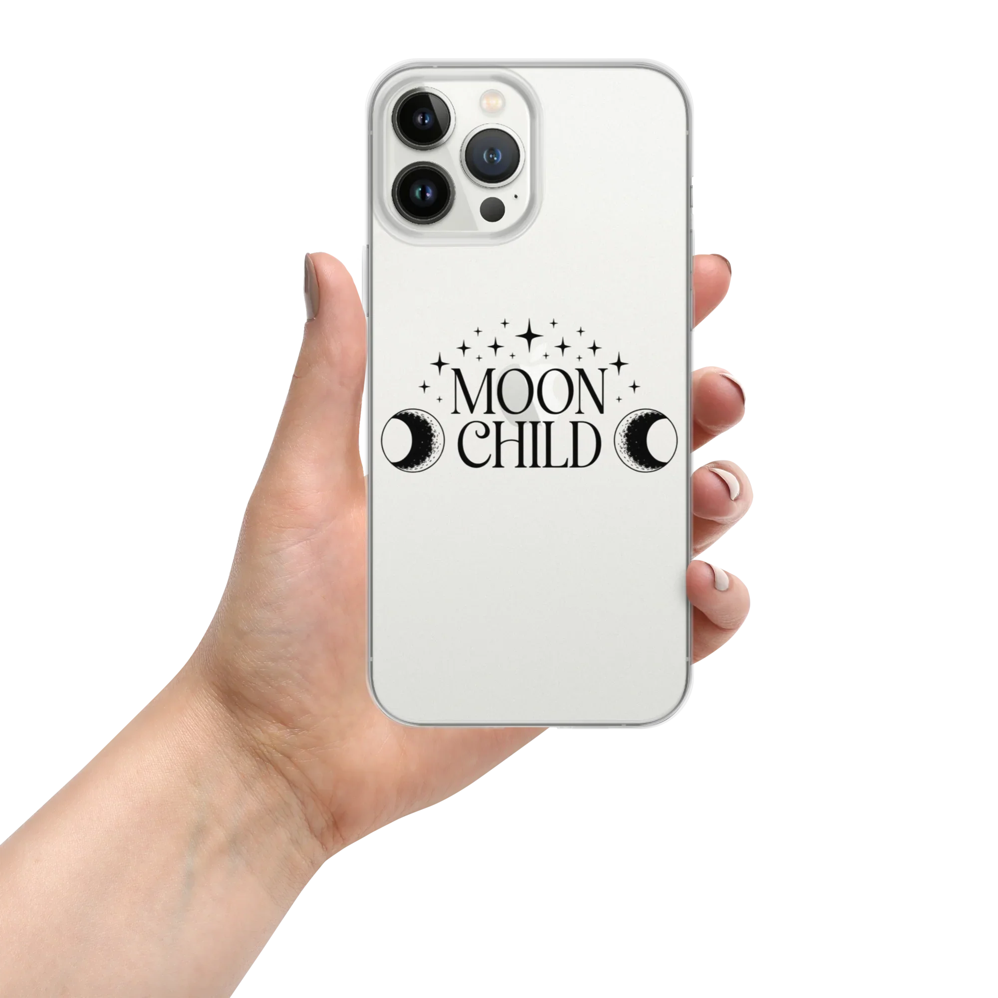 Moon Child iPhone Case – Lunar Phases & Stars - RaZits