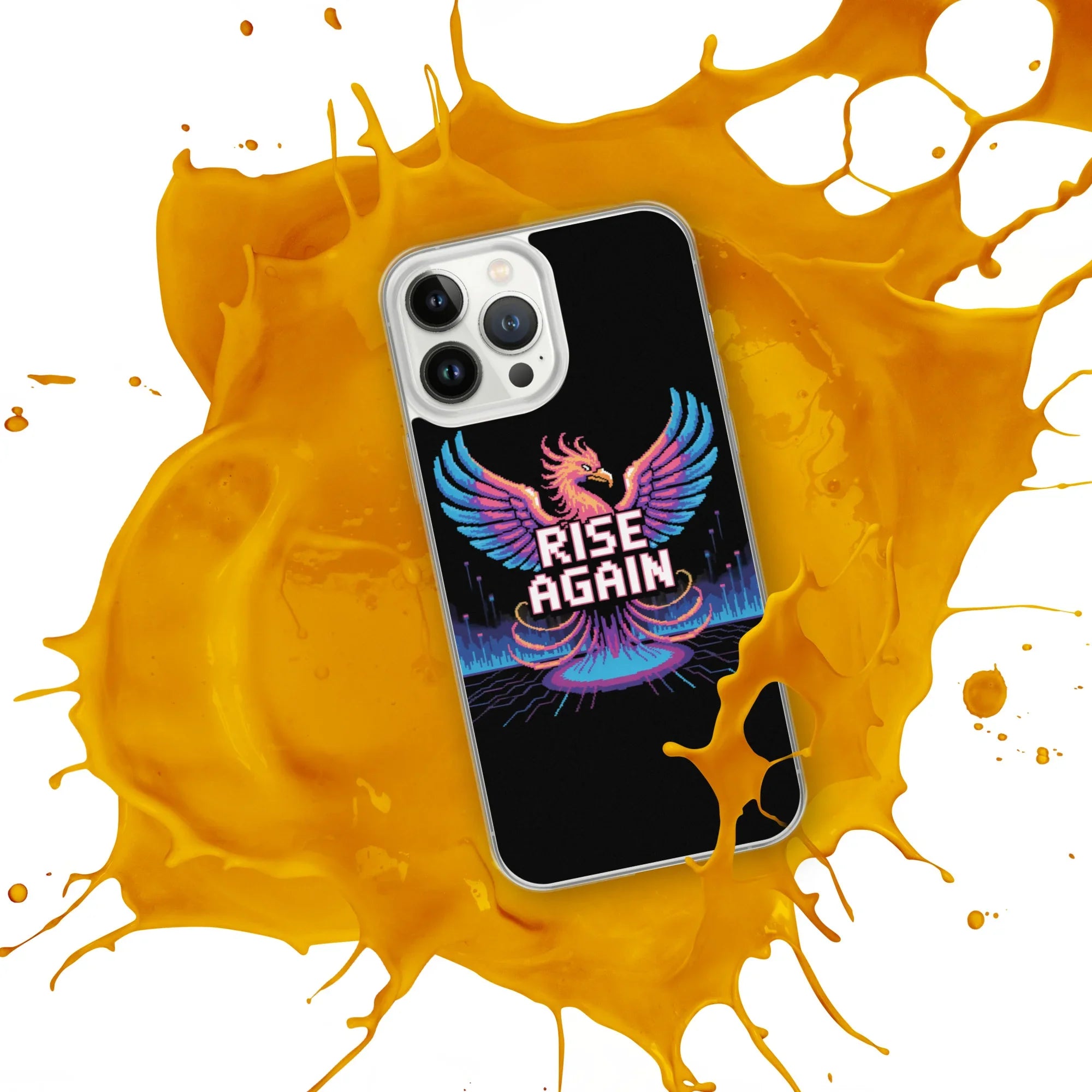 Rise Again Phoenix Pixel Gaming Phone Case - RaZits