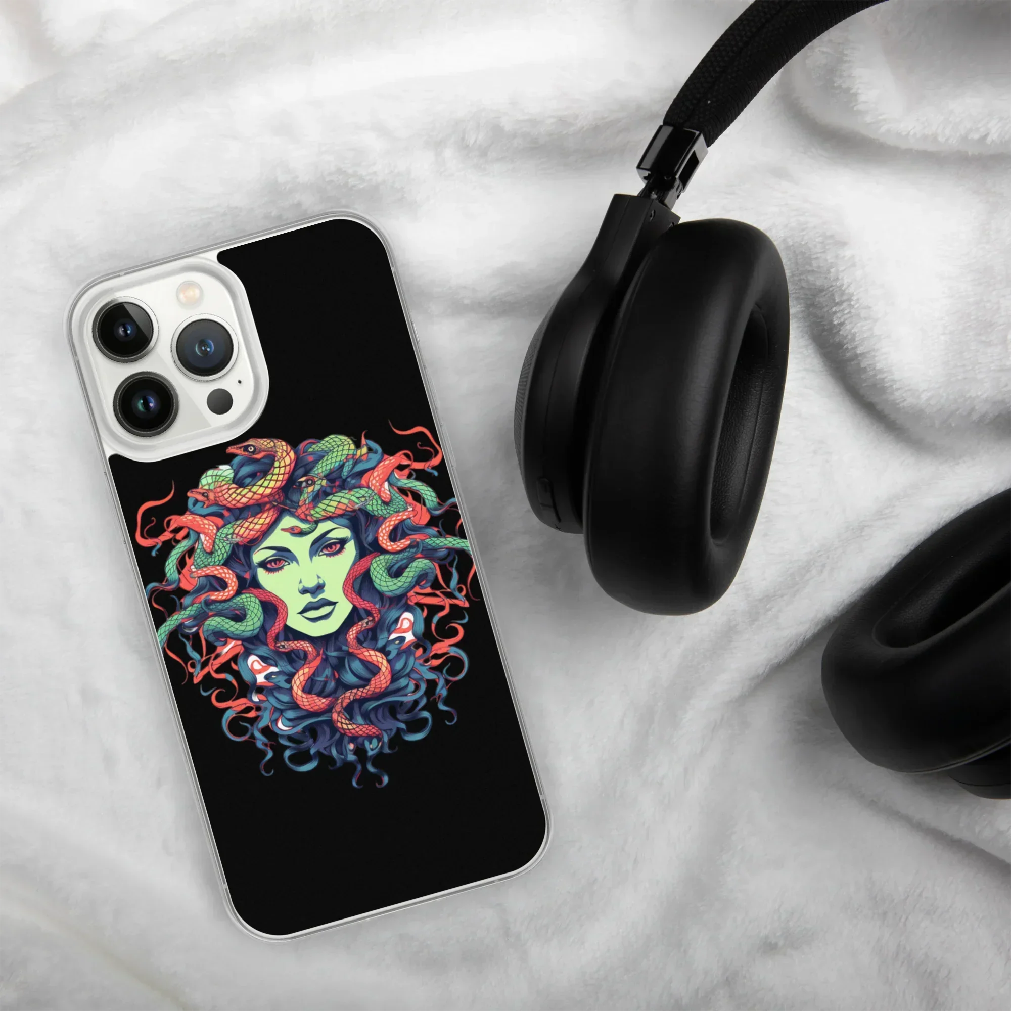 Medusa iPhone Case – Colorful Mythical Art Phone Cover - RaZits