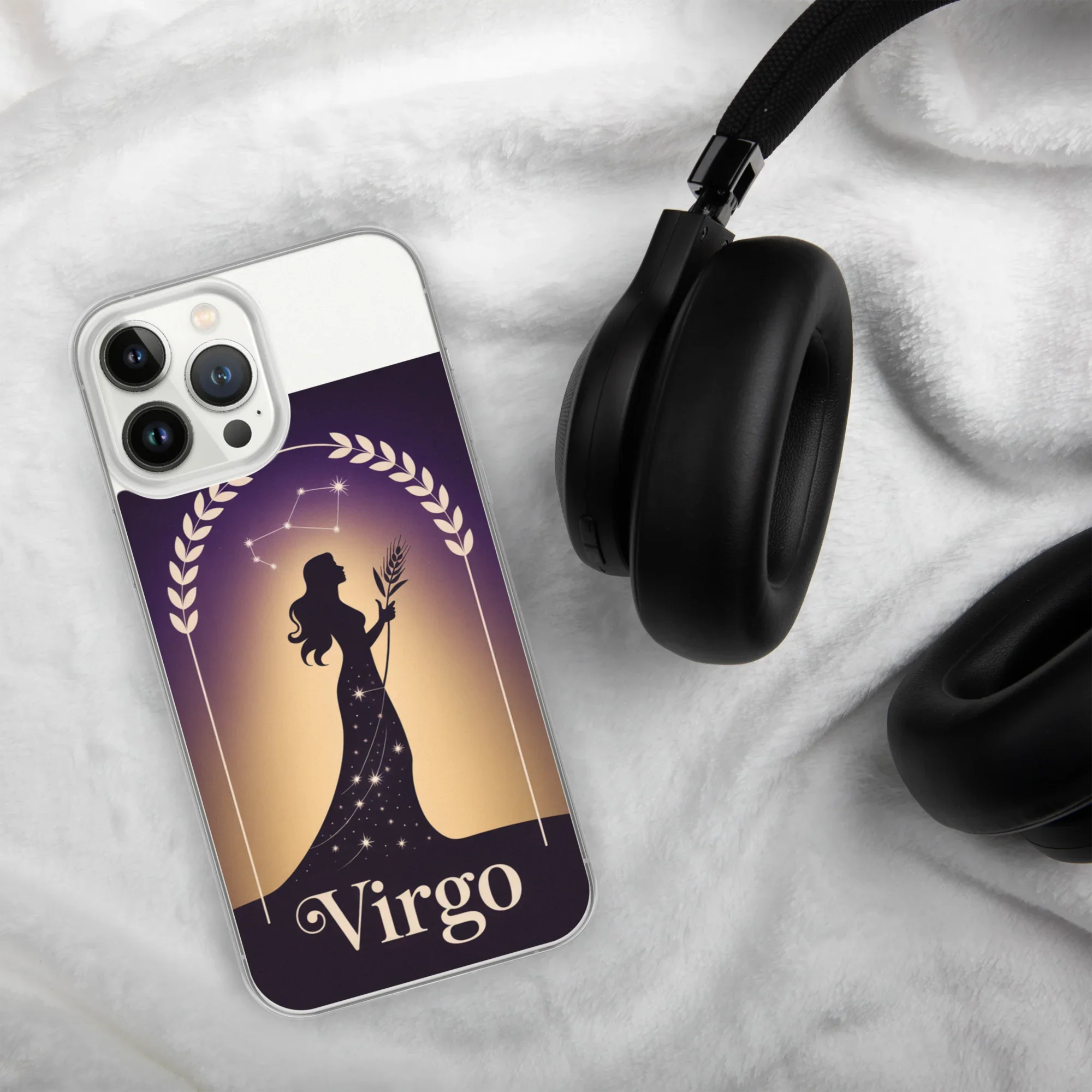 Virgo iPhone Case – Celestial Goddess Silhouette - RaZits