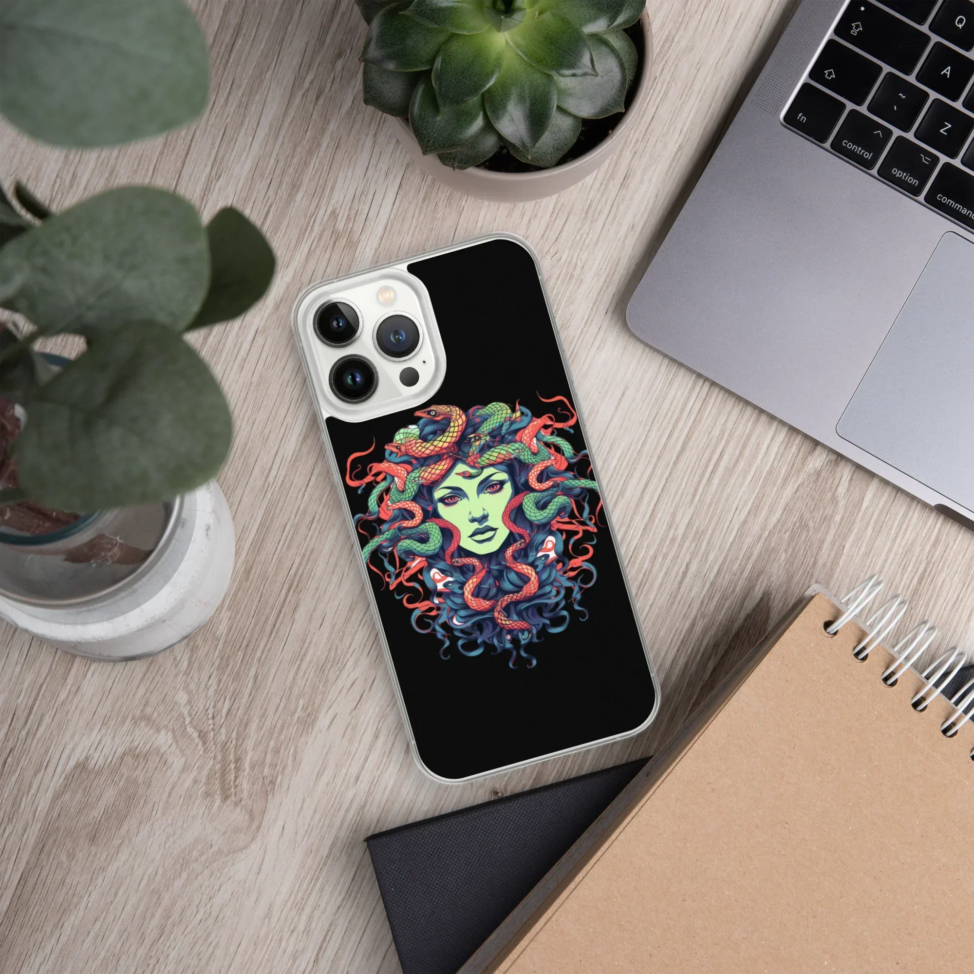 Medusa iPhone Case – Colorful Mythical Art Phone Cover - RaZits