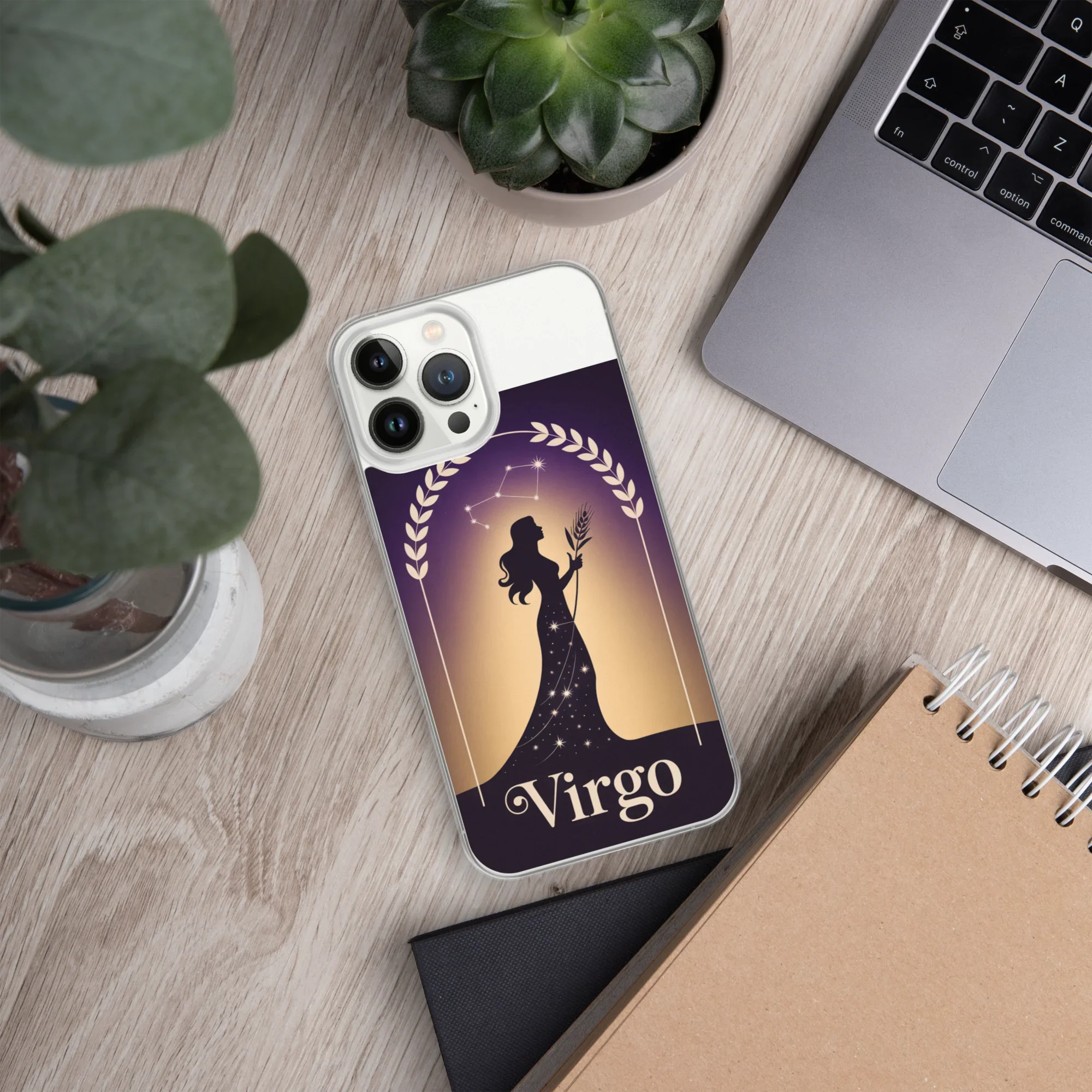 Virgo iPhone Case – Celestial Goddess Silhouette - RaZits