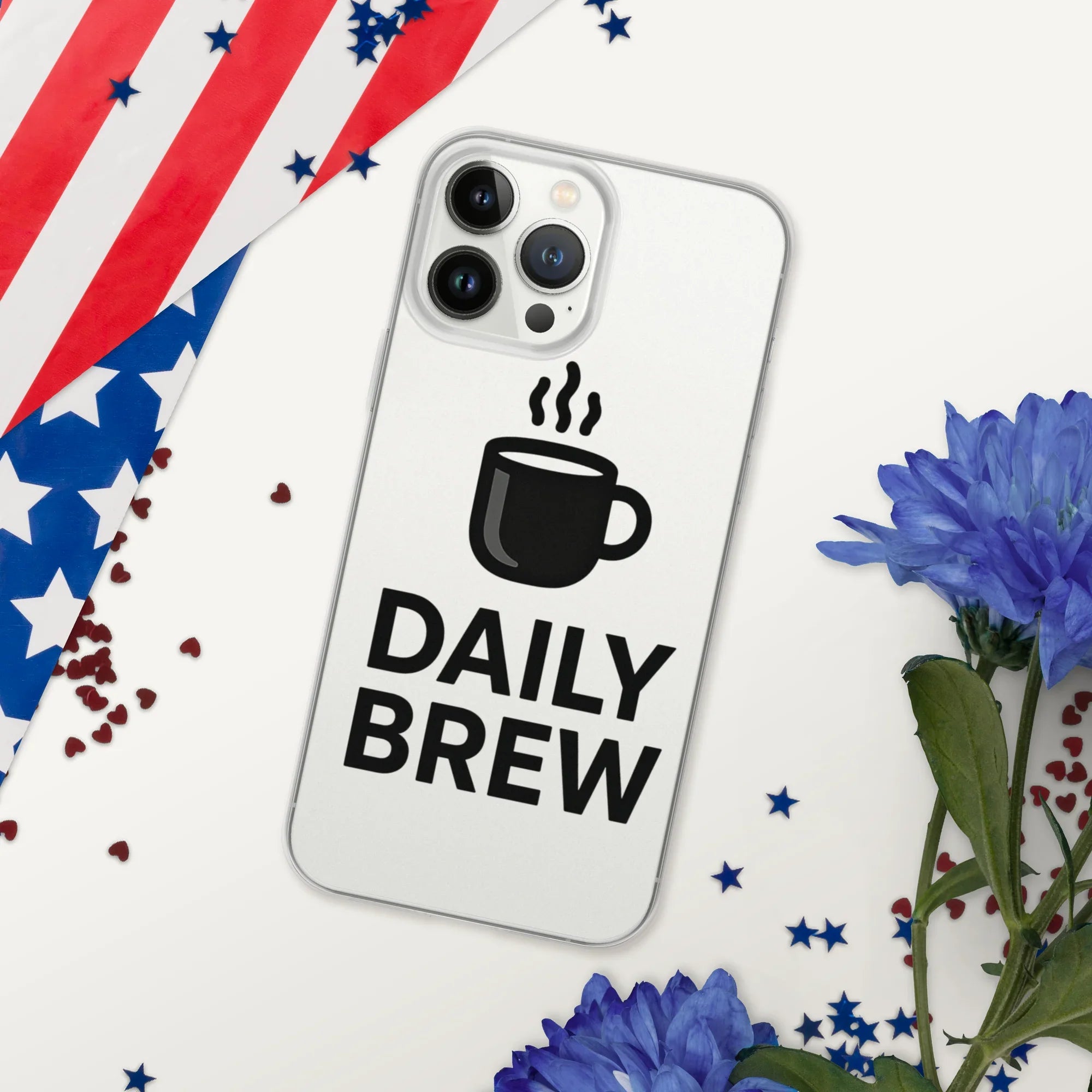Daily Brew Phone Case – Bold Black Mug Design - RaZits