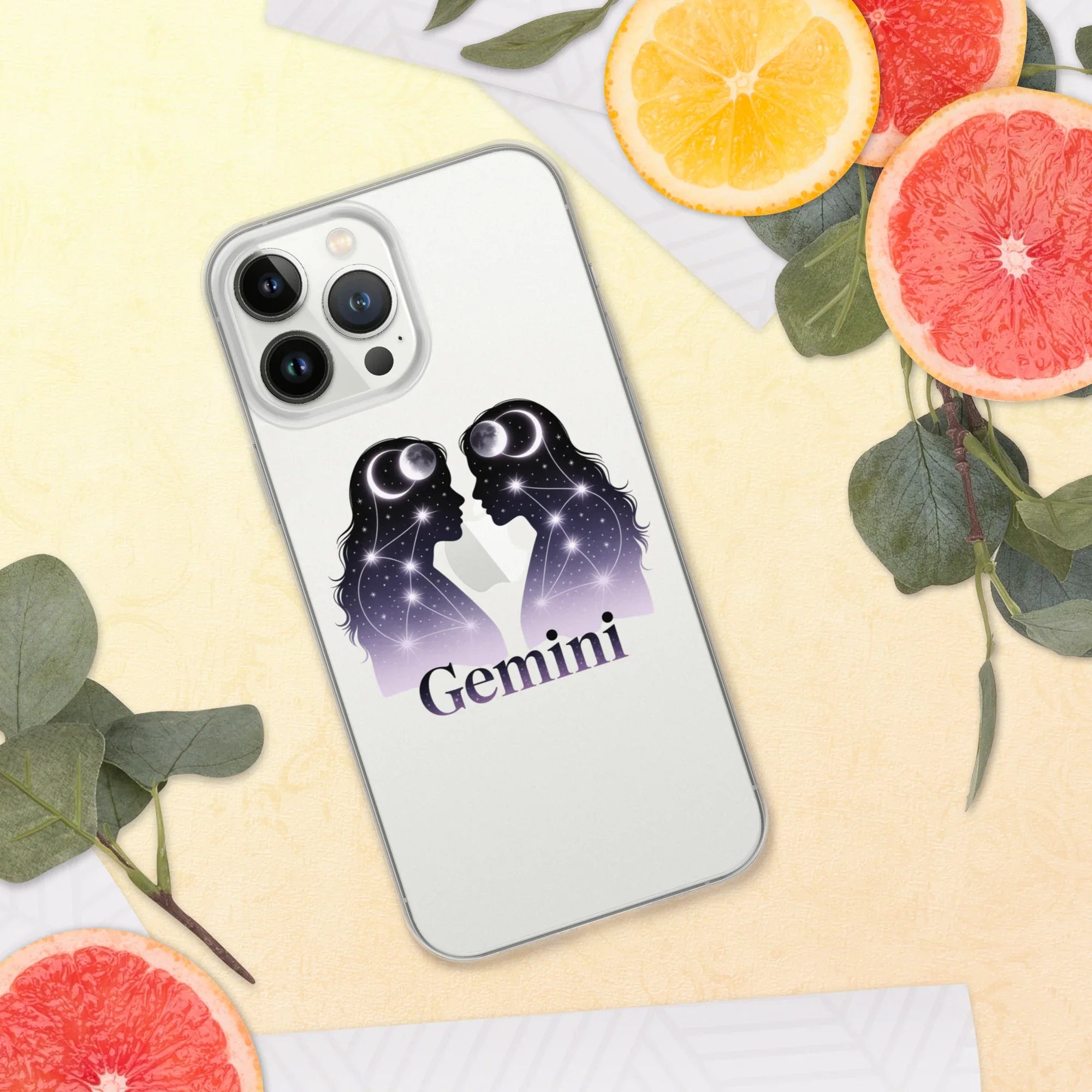Gemini iPhone Case – Twin Lunar Reflections - RaZits