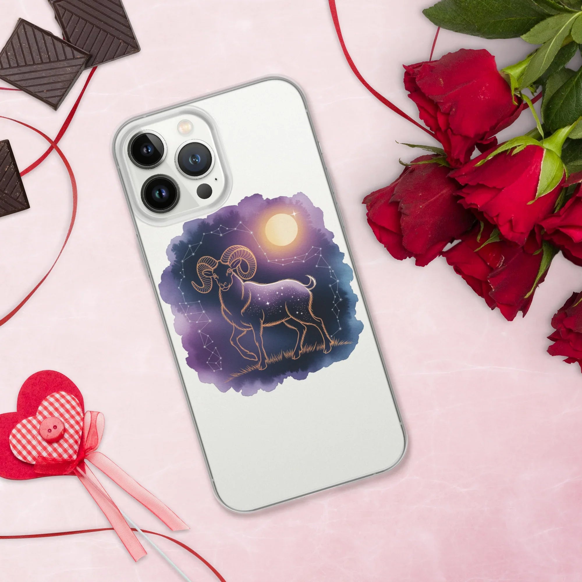 Aries Zodiac Phone Case – Celestial Ram Constellation Design | Astrology Star Sign & Cosmic Aesthetic - RaZits